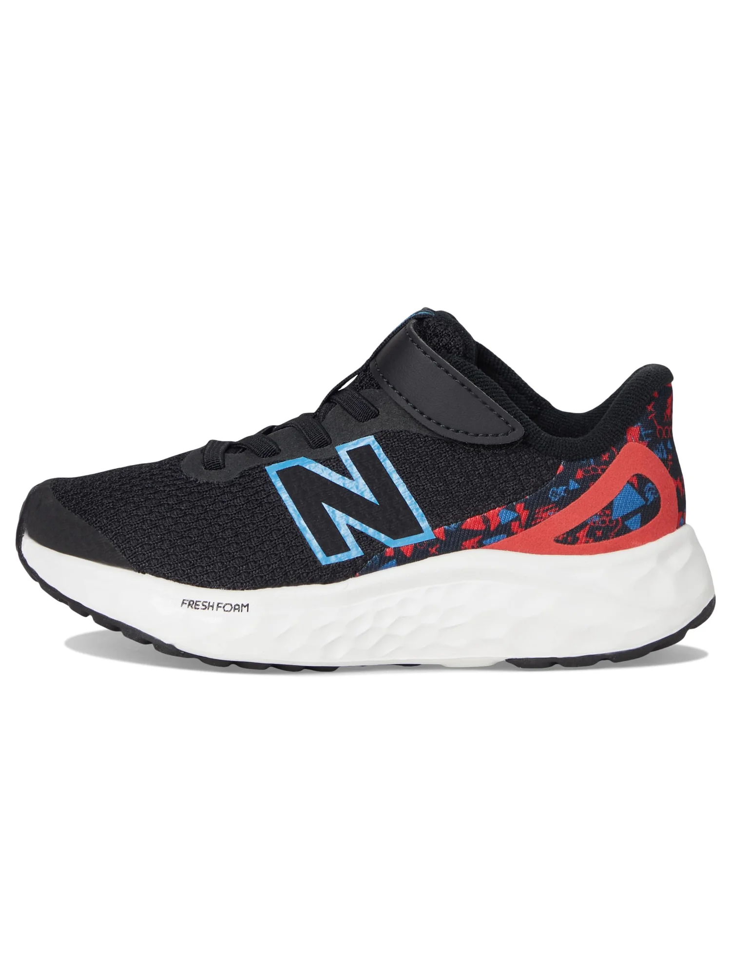 Кроссовки New Balance Kids Fresh Foam Arishi v4 Bungee Lace with Top Strap — изображение 4 из 7, черный//красный
