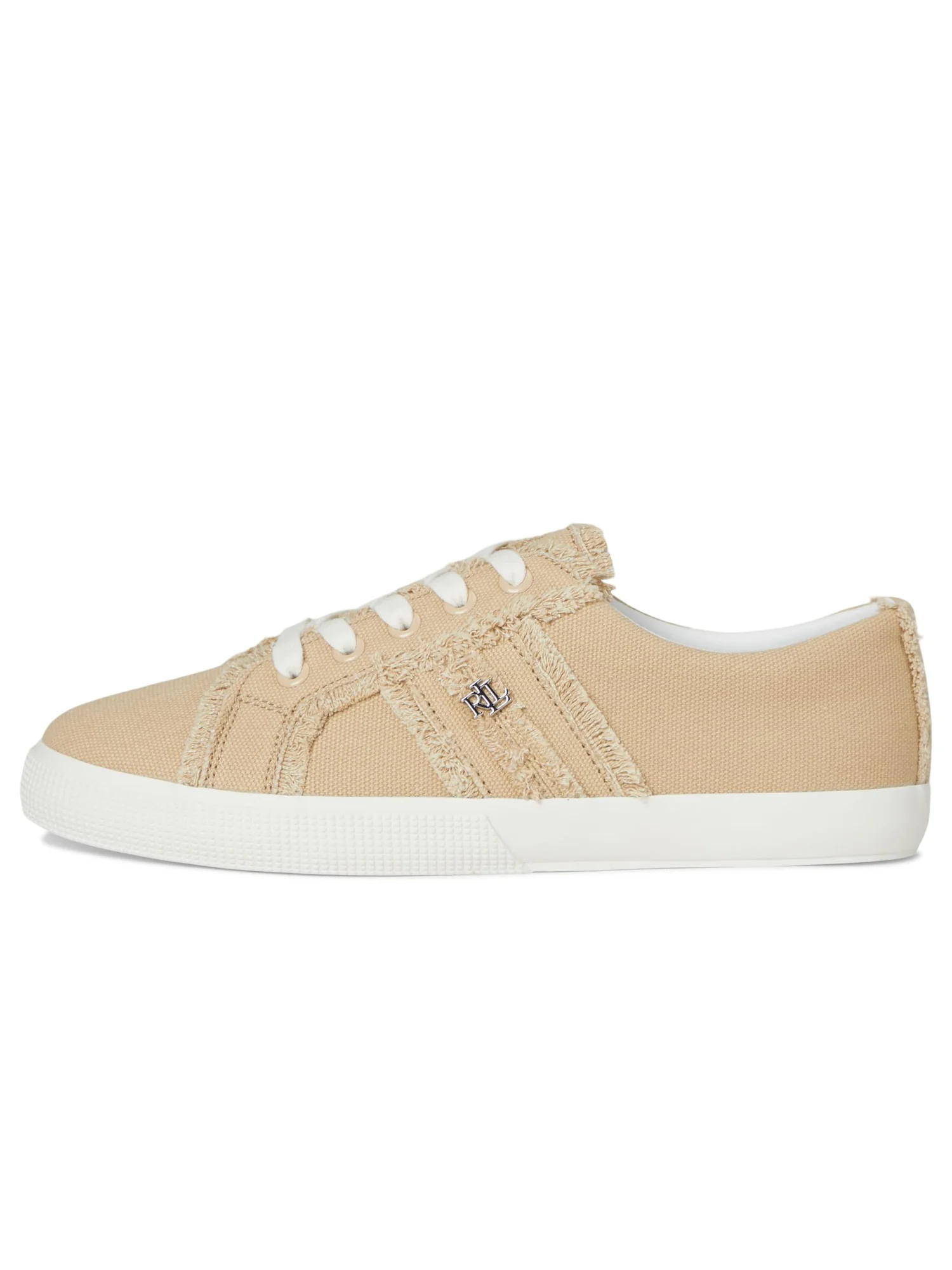 Кроссовки Lauren Ralph Lauren Janson Frayed Canvas Sneakers — 4