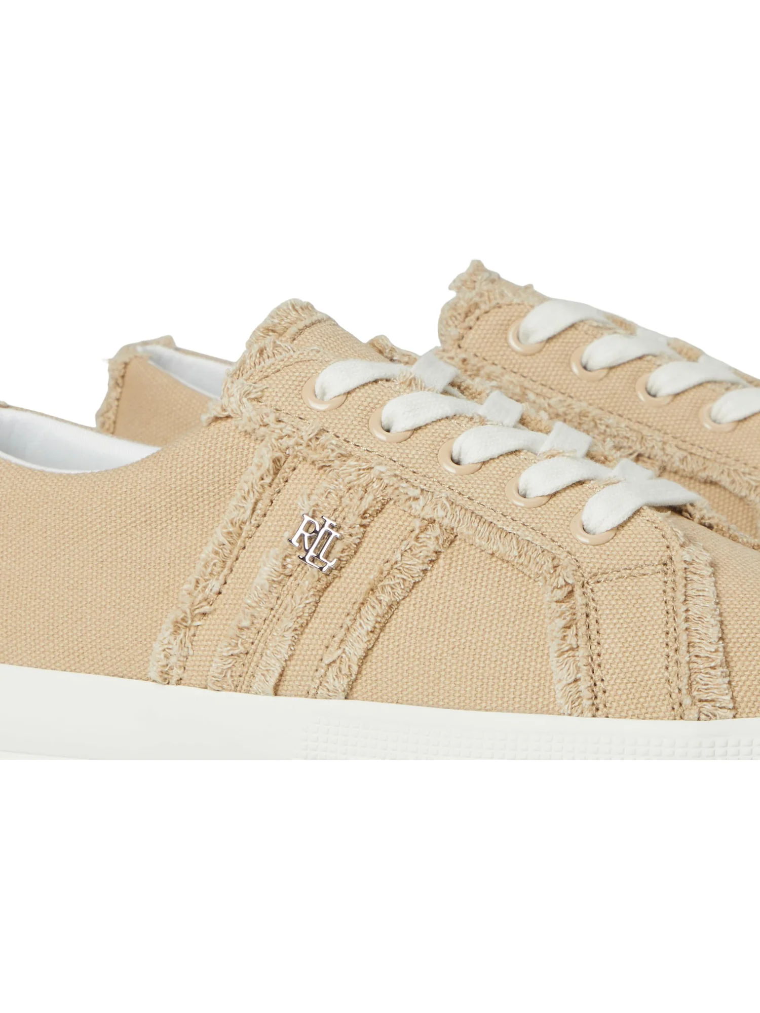 Кроссовки Lauren Ralph Lauren Janson Frayed Canvas Sneakers — 6