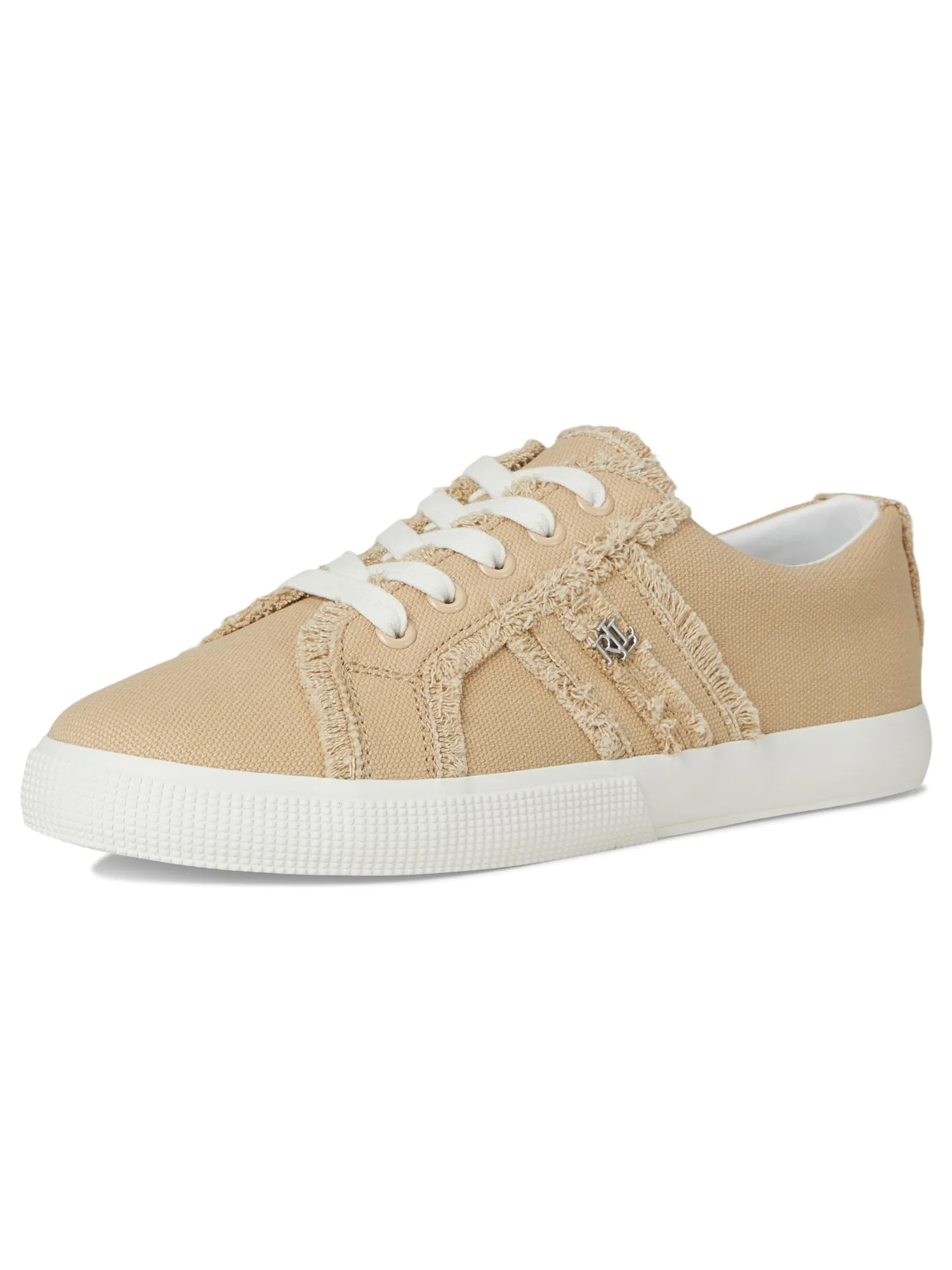 Кроссовки Lauren Ralph Lauren Janson Frayed Canvas Sneakers — 7