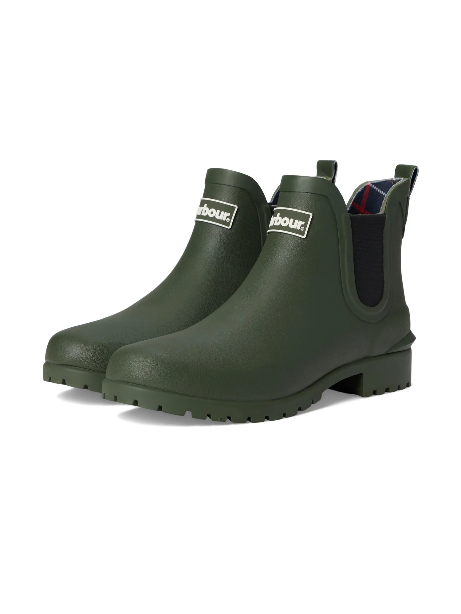 Ботинки женские Barbour Nimbus резиновые короткие — зеленый