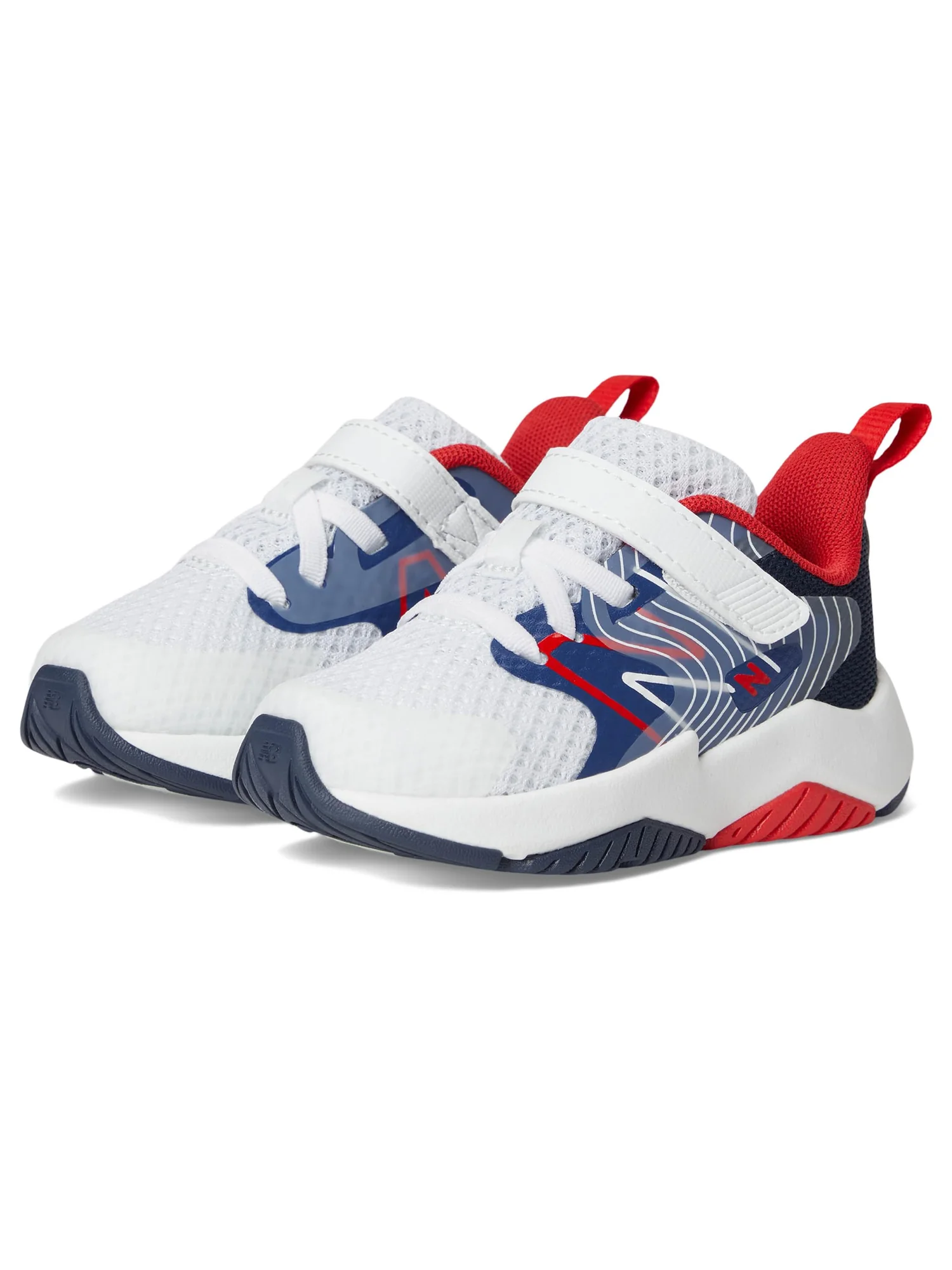 Туфли New Balance Kids Rave Run v2 Bungee Lace with Top Strap — красный