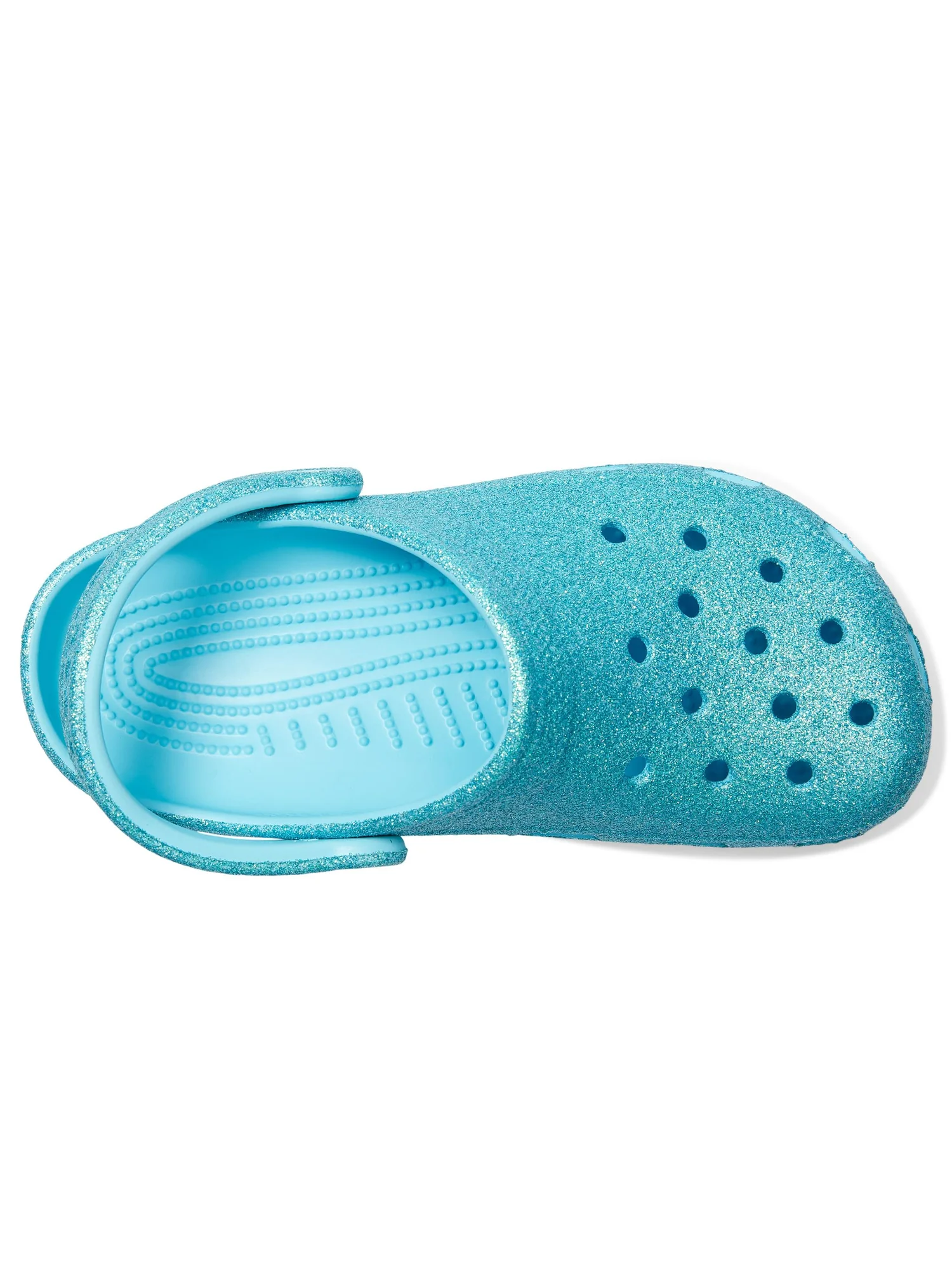 Туфли Crocs Kids Classic Glitter Clogs, цвет Tinted Glass — 2