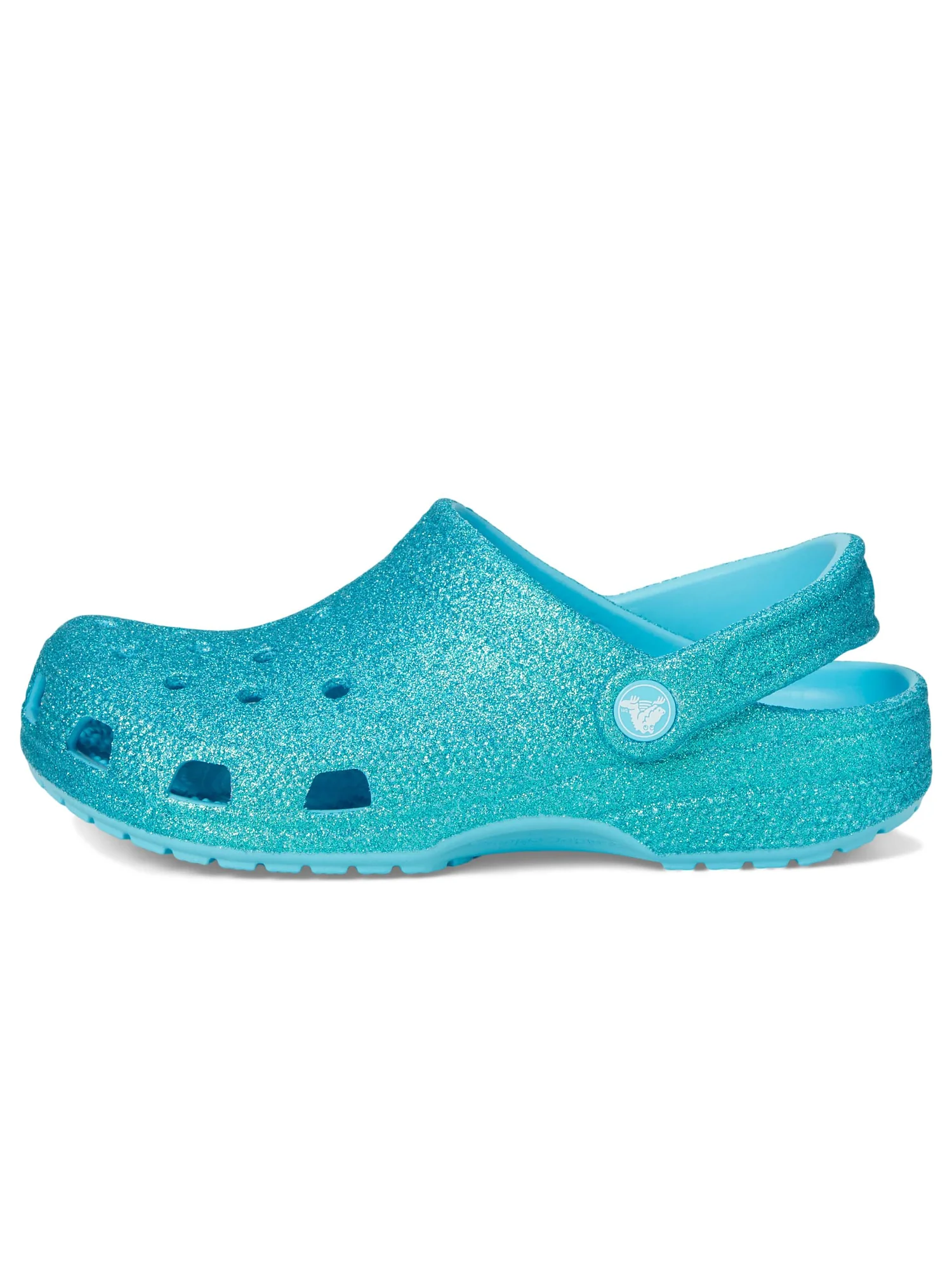 Туфли Crocs Kids Classic Glitter Clogs, цвет Tinted Glass — 4