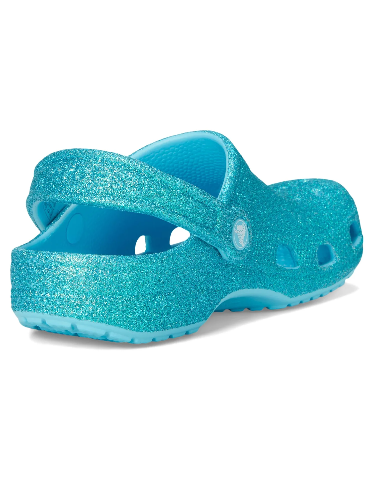 Туфли Crocs Kids Classic Glitter Clogs, цвет Tinted Glass — 5