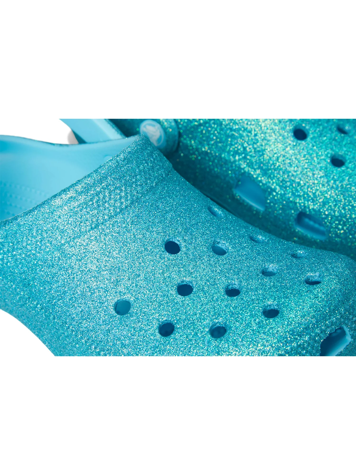 Туфли Crocs Kids Classic Glitter Clogs, цвет Tinted Glass — 6