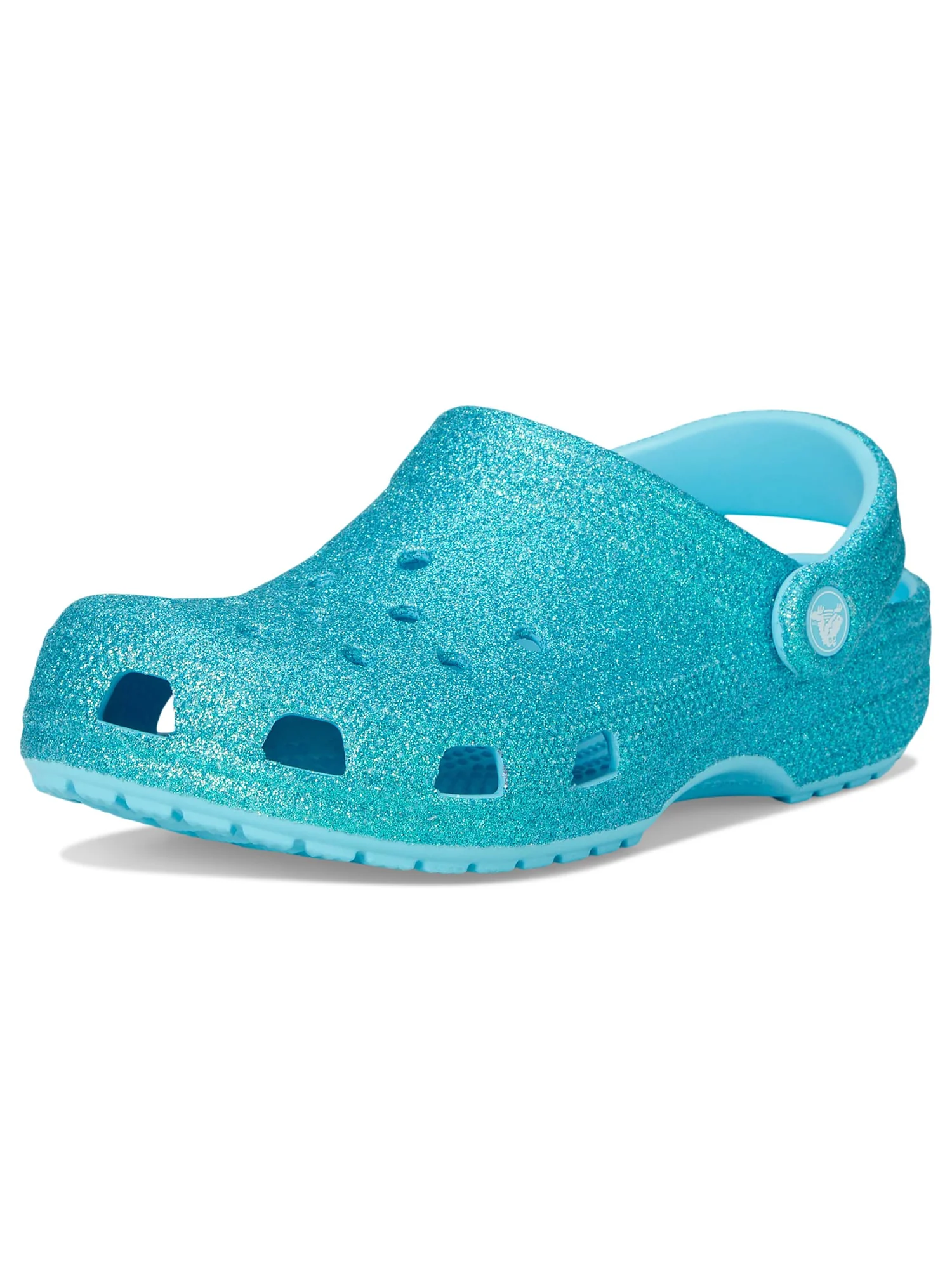 Туфли Crocs Kids Classic Glitter Clogs, цвет Tinted Glass — 7