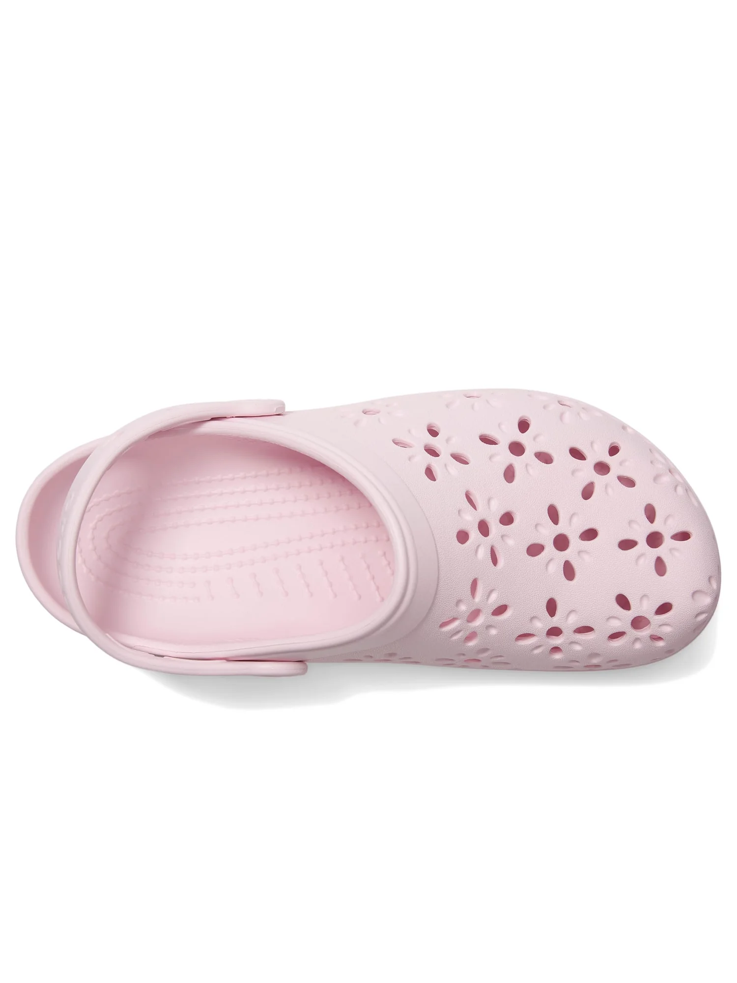 Туфли Crocs Kids Classic Clogs with Floral Cut Out Design — 2