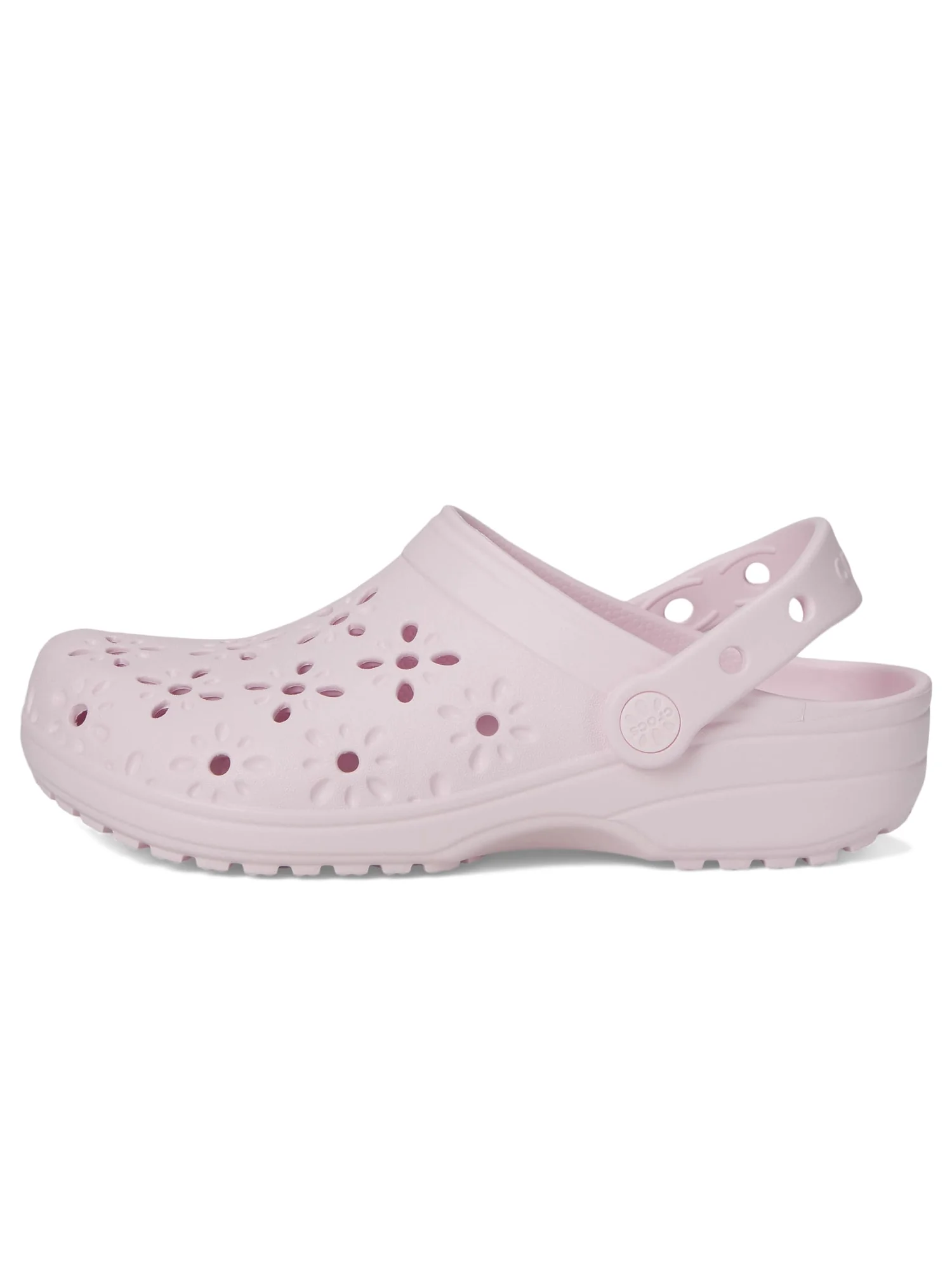Туфли Crocs Kids Classic Clogs with Floral Cut Out Design — 4