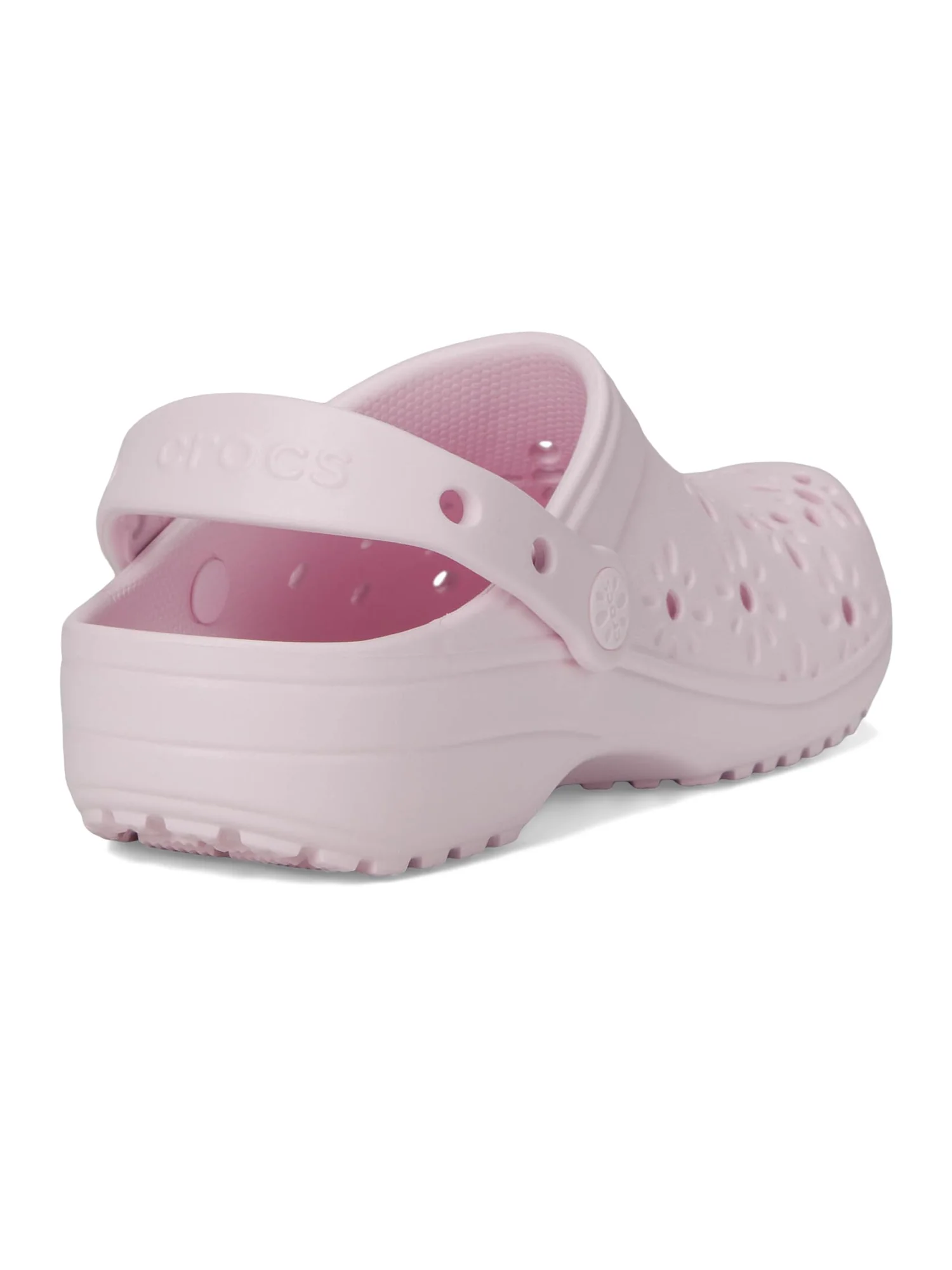 Туфли Crocs Kids Classic Clogs with Floral Cut Out Design — 5