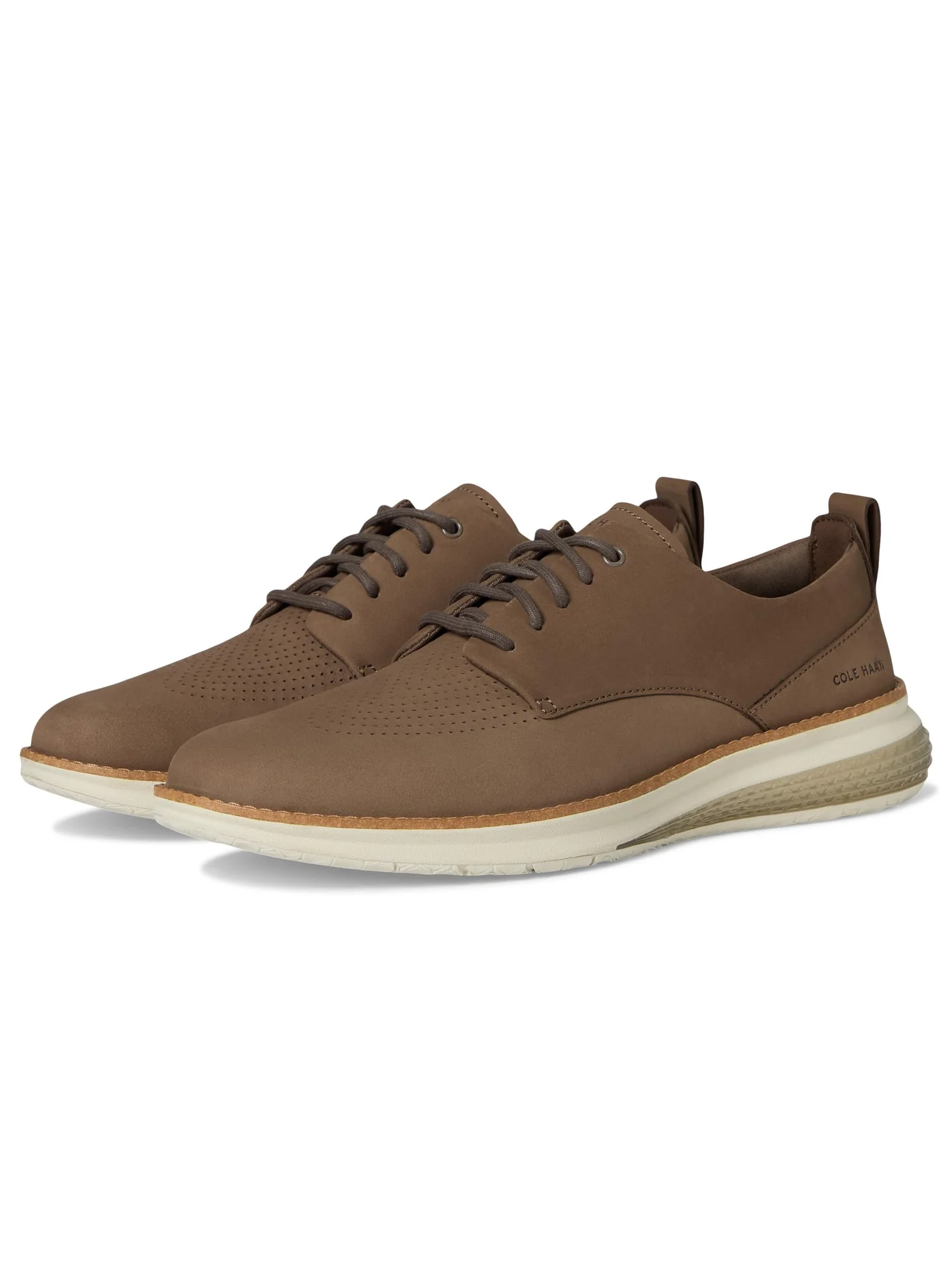 Оксфорды Cole Haan Originalgrand Energy Weave Plain Toe Oxford, цвет Morel Nubuck/Irish Coffee — 1