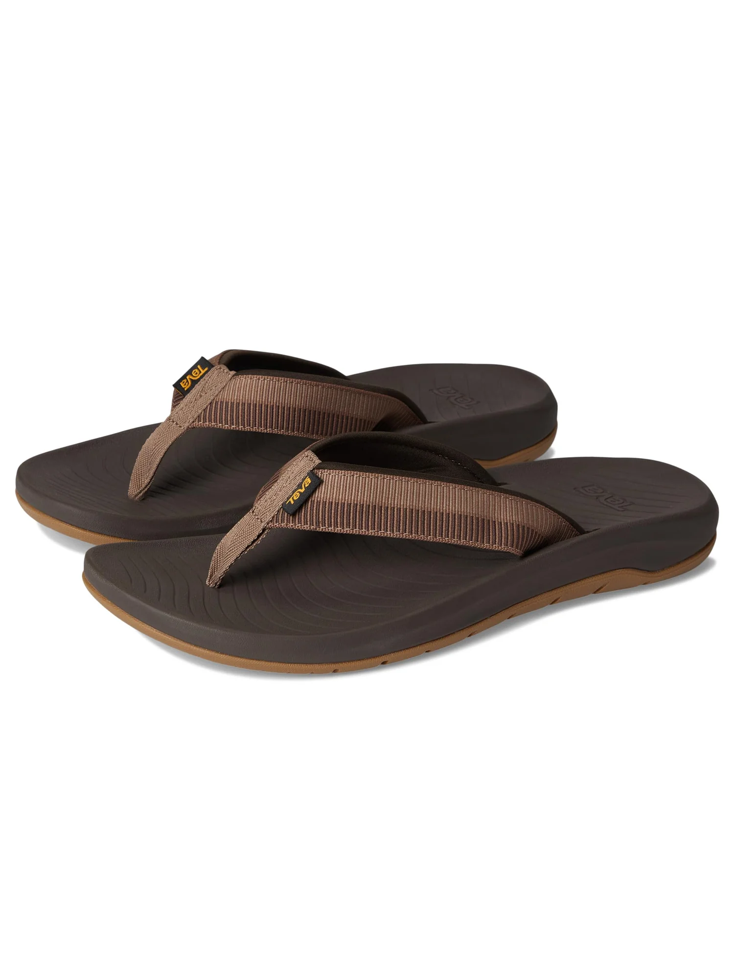 Сандалии Teva Hurricane Flip, цвет Archive Ladder Bison — коричневый