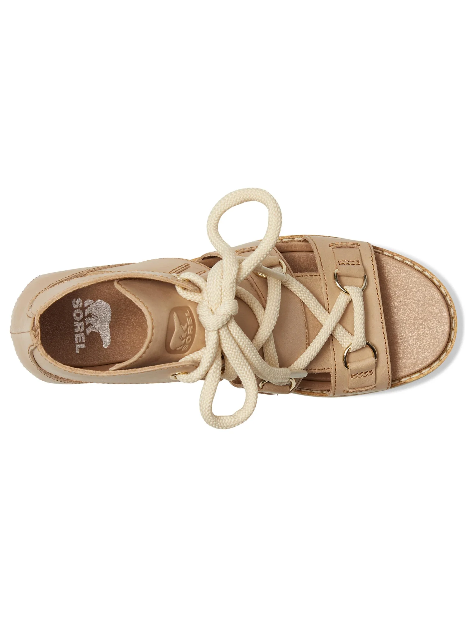 Сандалии SOREL Joanie IV Lace Wedge, цвет Honest Beige — 2
