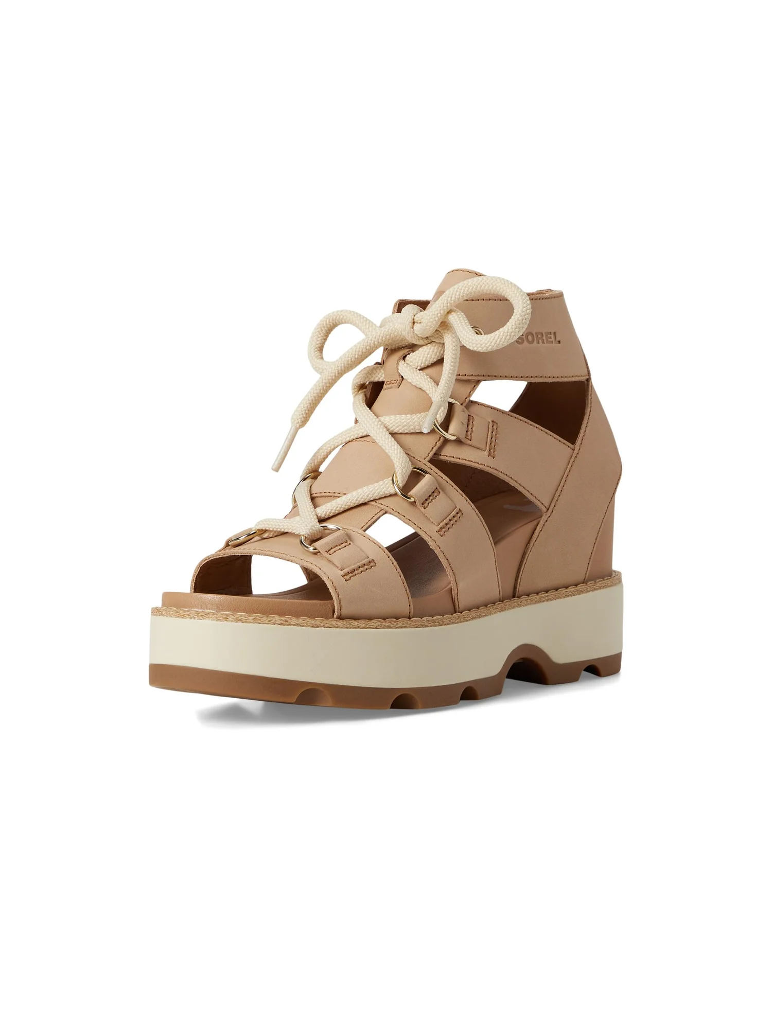 Сандалии SOREL Joanie IV Lace Wedge, цвет Honest Beige — 7