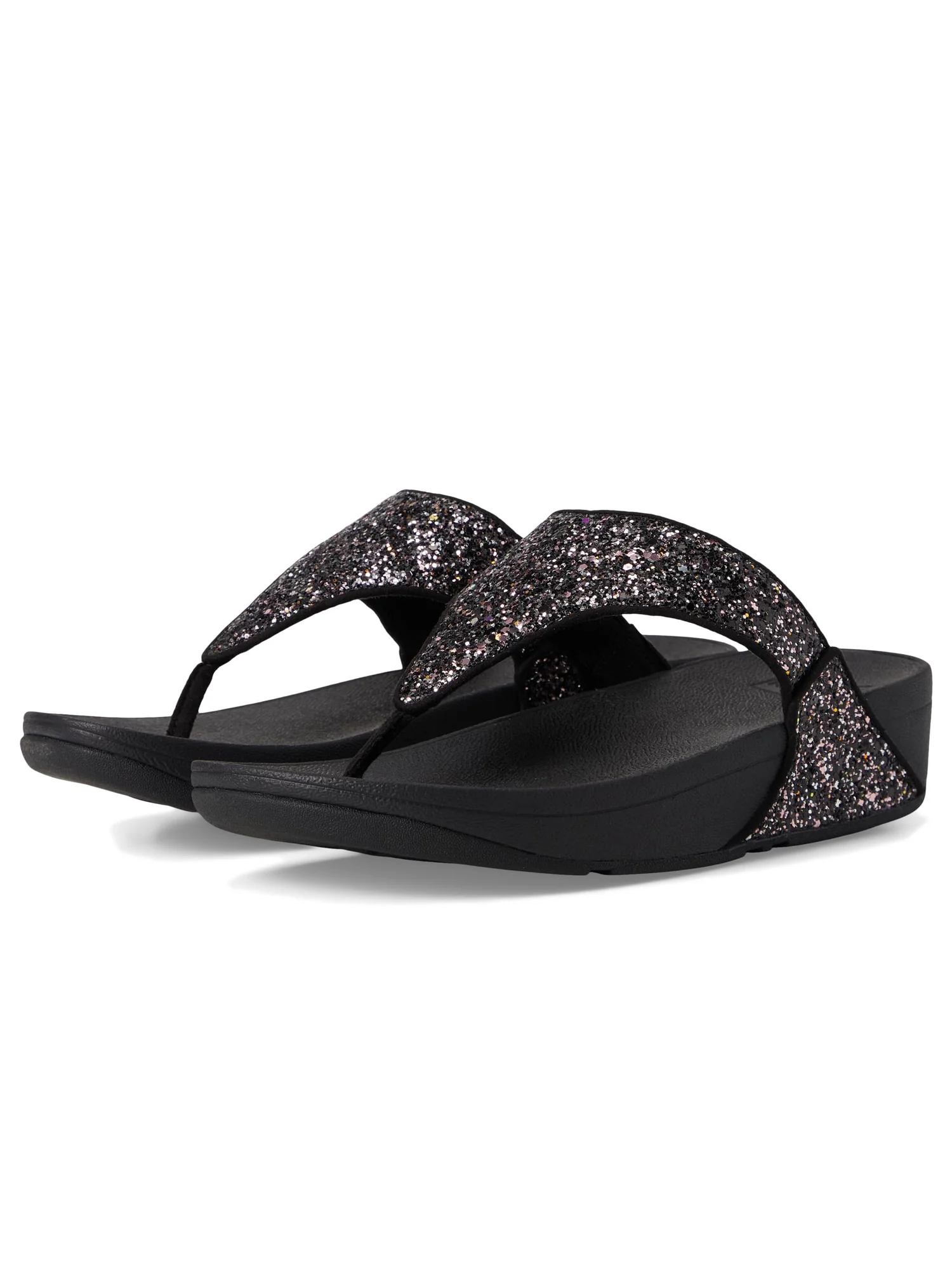 Сандалии FitFlop Lulu Multi-Tonal Glitter Toe-Post Sandals — 1