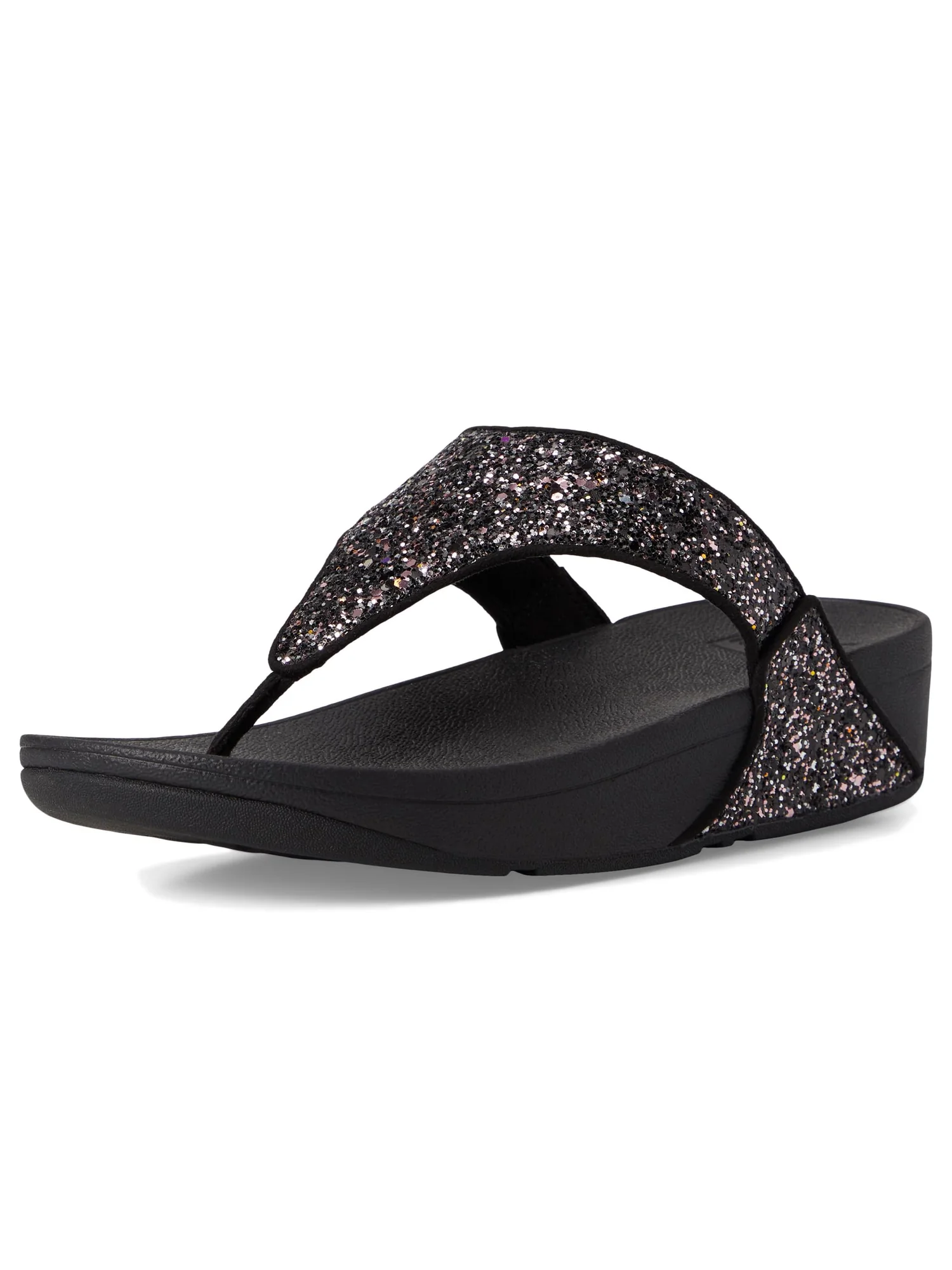 Сандалии FitFlop Lulu Multi-Tonal Glitter Toe-Post Sandals — 7