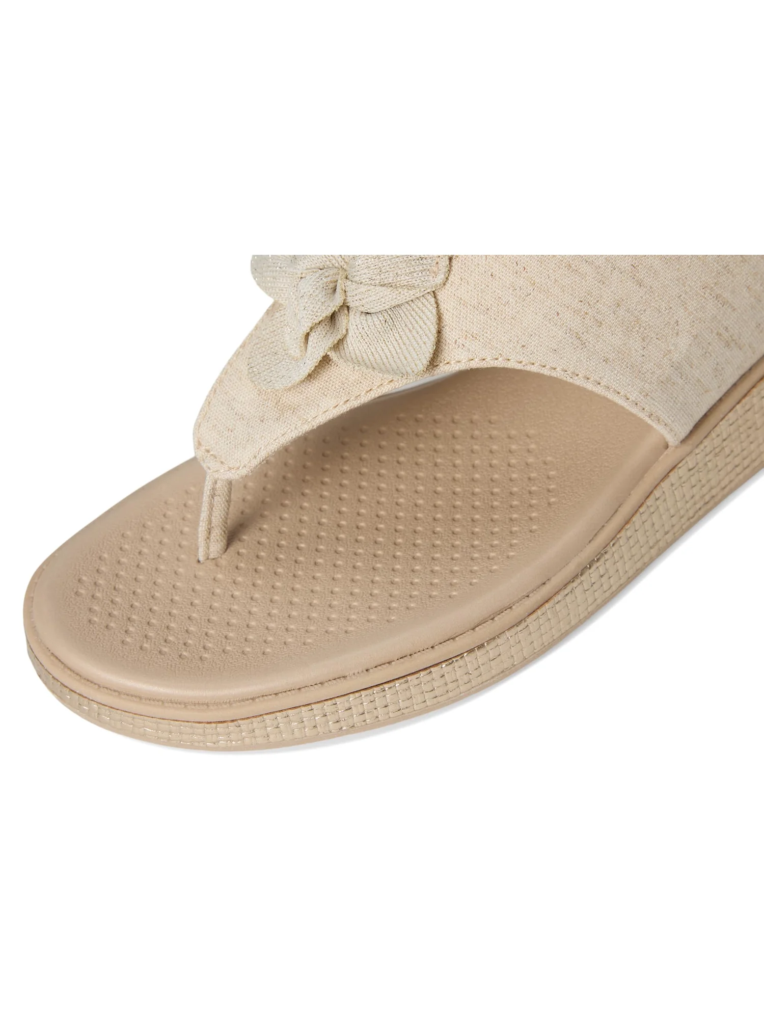 Сандалии LifeStride Bloom Thongs, цвет Natural Stretch Linen Fabric — 6