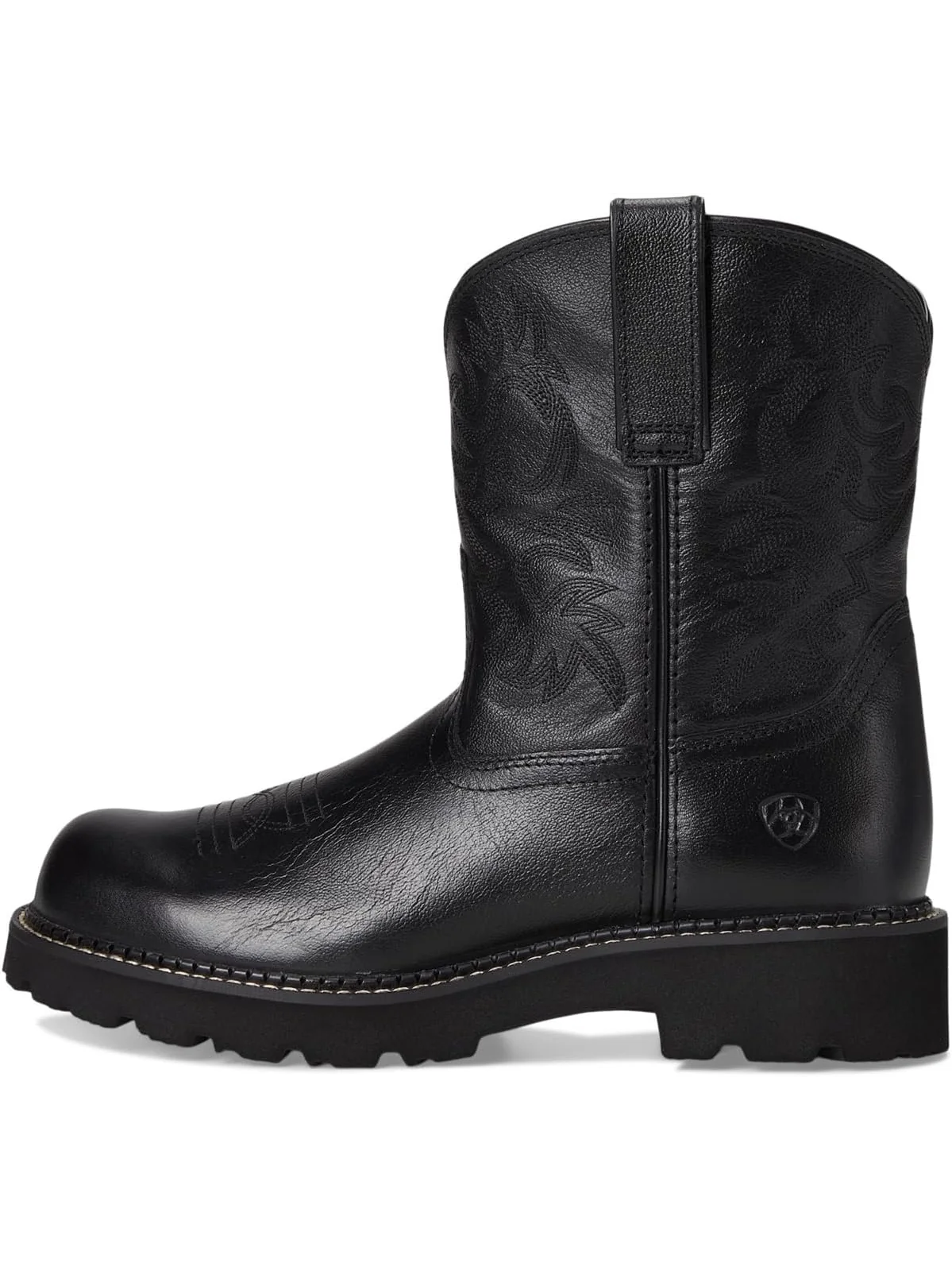 Женские ковбойские полусапоги Ariat Fatbaby кожаные с вышивкой — 4