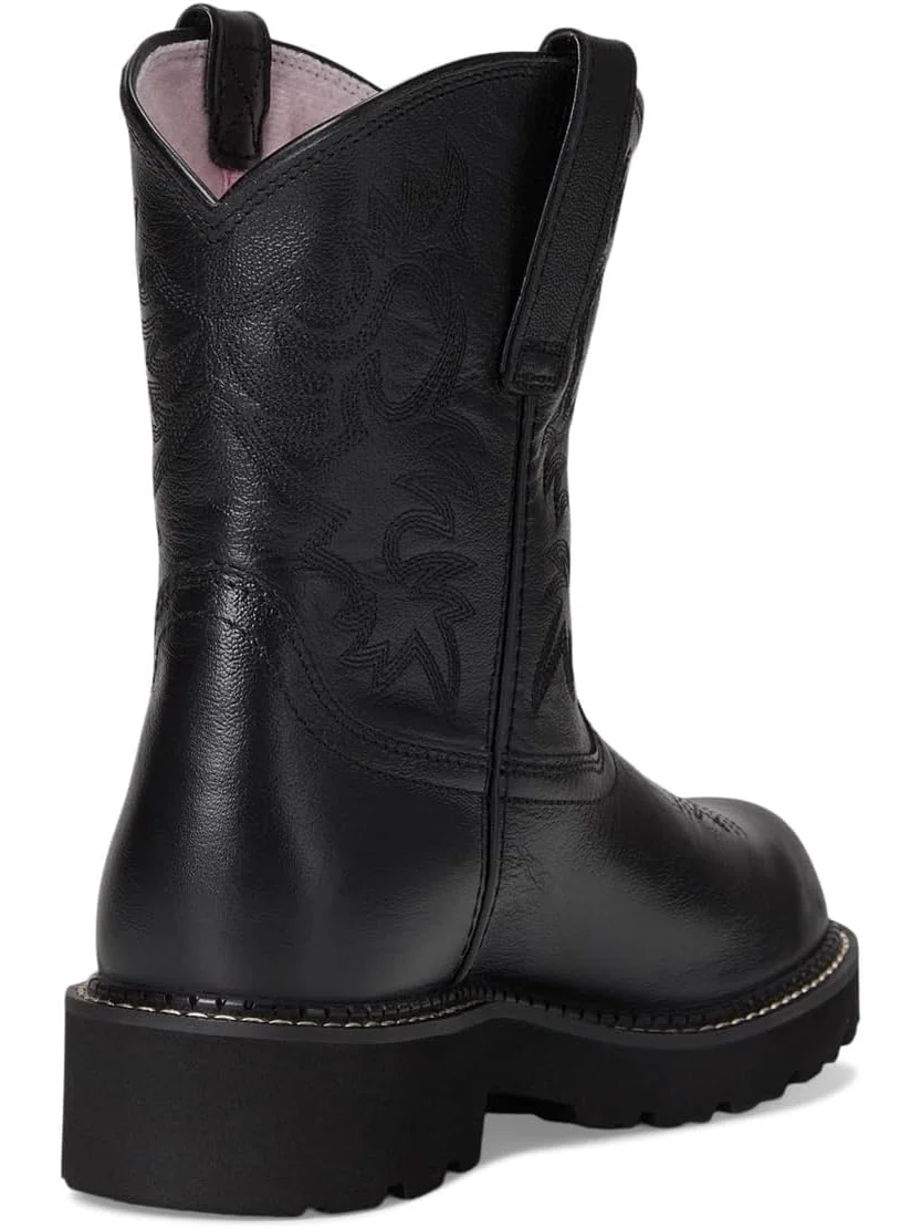 Женские ковбойские полусапоги Ariat Fatbaby кожаные с вышивкой — 5