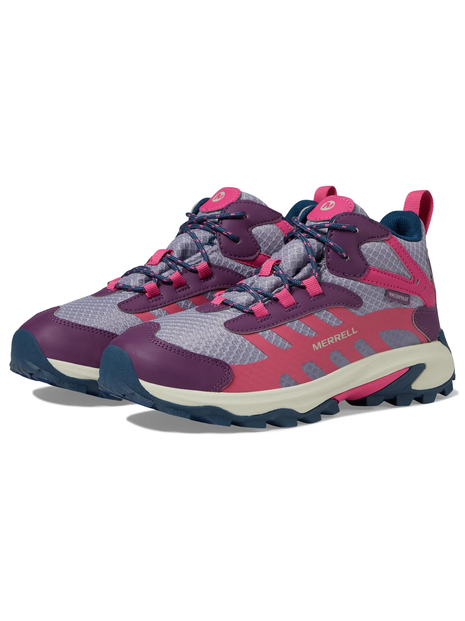 Ботинки Merrell Kids Moab Speed 2 Mid Waterproof — синий