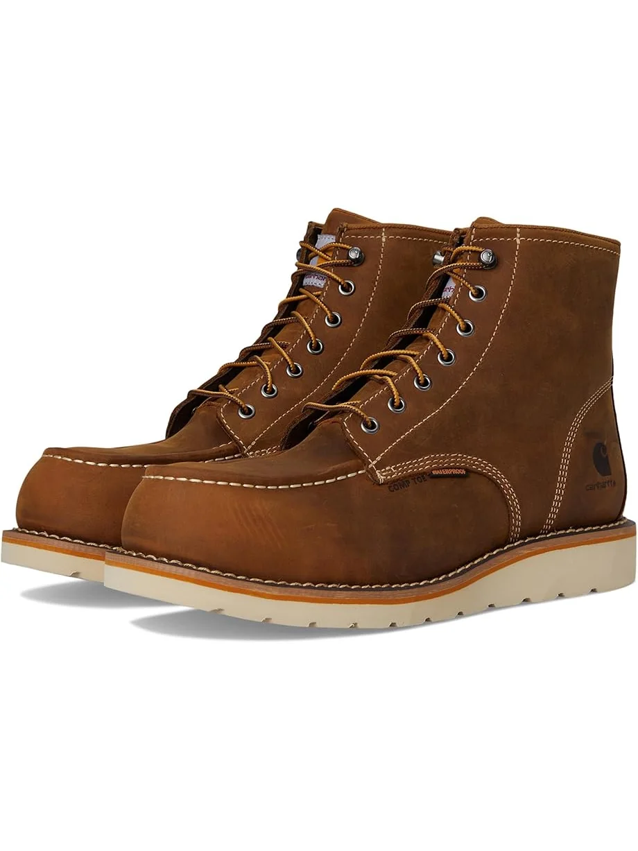 Ботинки Carhartt 6" Waterproof Moc Nano Toe Wedge Work Boots — 1