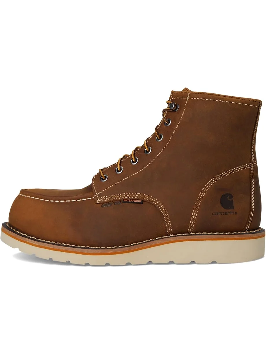 Ботинки Carhartt 6" Waterproof Moc Nano Toe Wedge Work Boots — 4