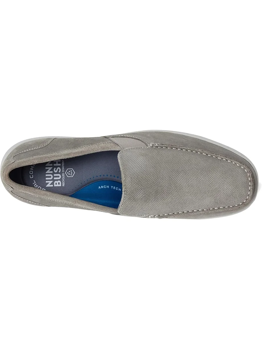 Кроссовки Nunn Bush Luca Moccasin Toe Venetian Suede Slip-On Lightweight Comfortable Loafers — 2