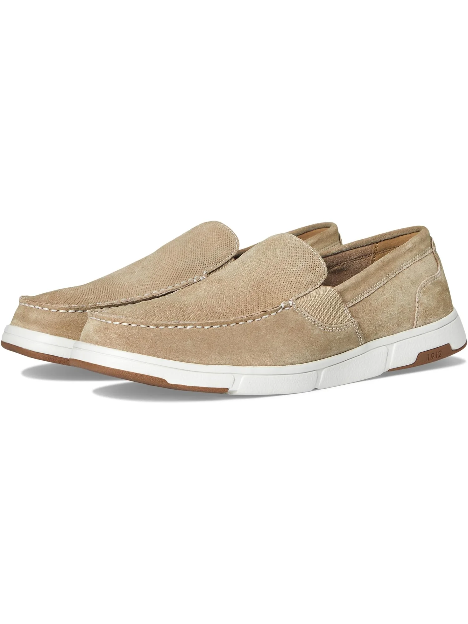 Кроссовки Nunn Bush Luca Moccasin Toe Venetian Suede Slip-On Lightweight Comfortable Loafers — 1