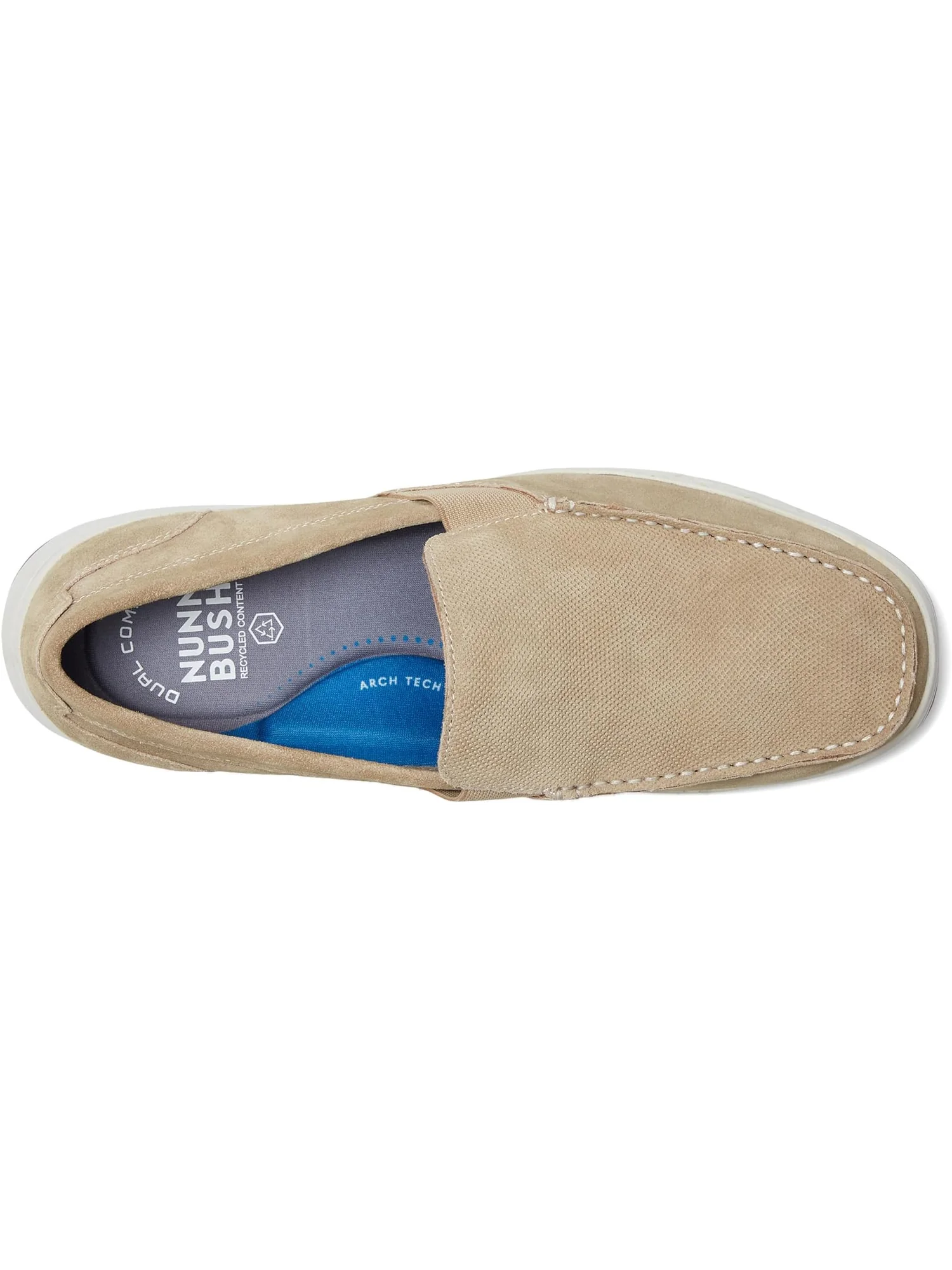 Кроссовки Nunn Bush Luca Moccasin Toe Venetian Suede Slip-On Lightweight Comfortable Loafers — 2