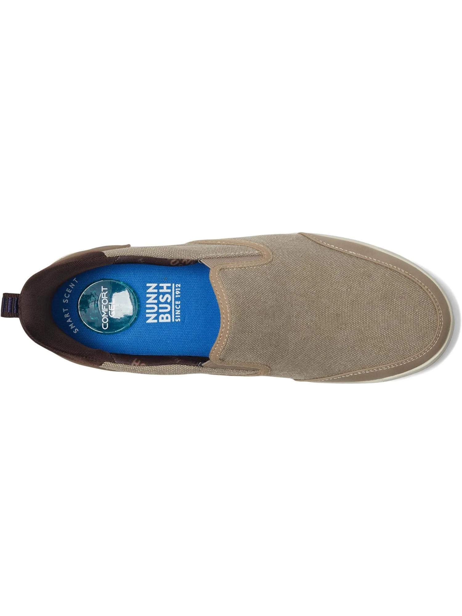 Кроссовки Nunn Bush Men's Kore City Walk Canvas EZ Moc Toe Slip-On Sneakers Easy On and Easy Off — 2