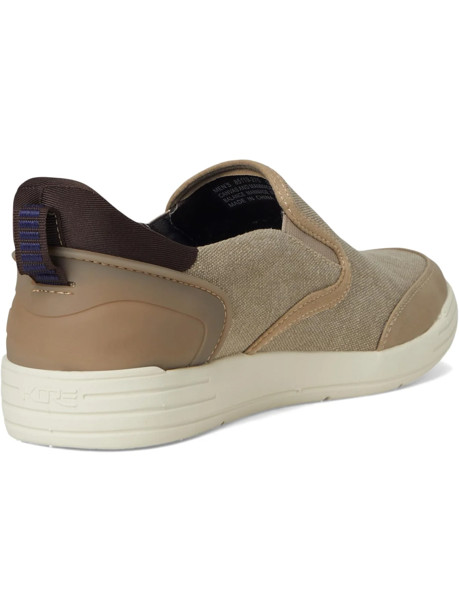 Кроссовки Nunn Bush Men's Kore City Walk Canvas EZ Moc Toe Slip-On Sneakers Easy On and Easy Off — 5