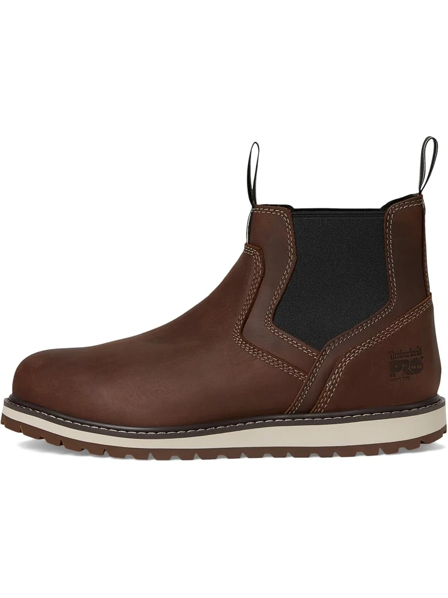 Ботинки челси Timberland PRO Irvine кожаные с контрастной строчкой — 4
