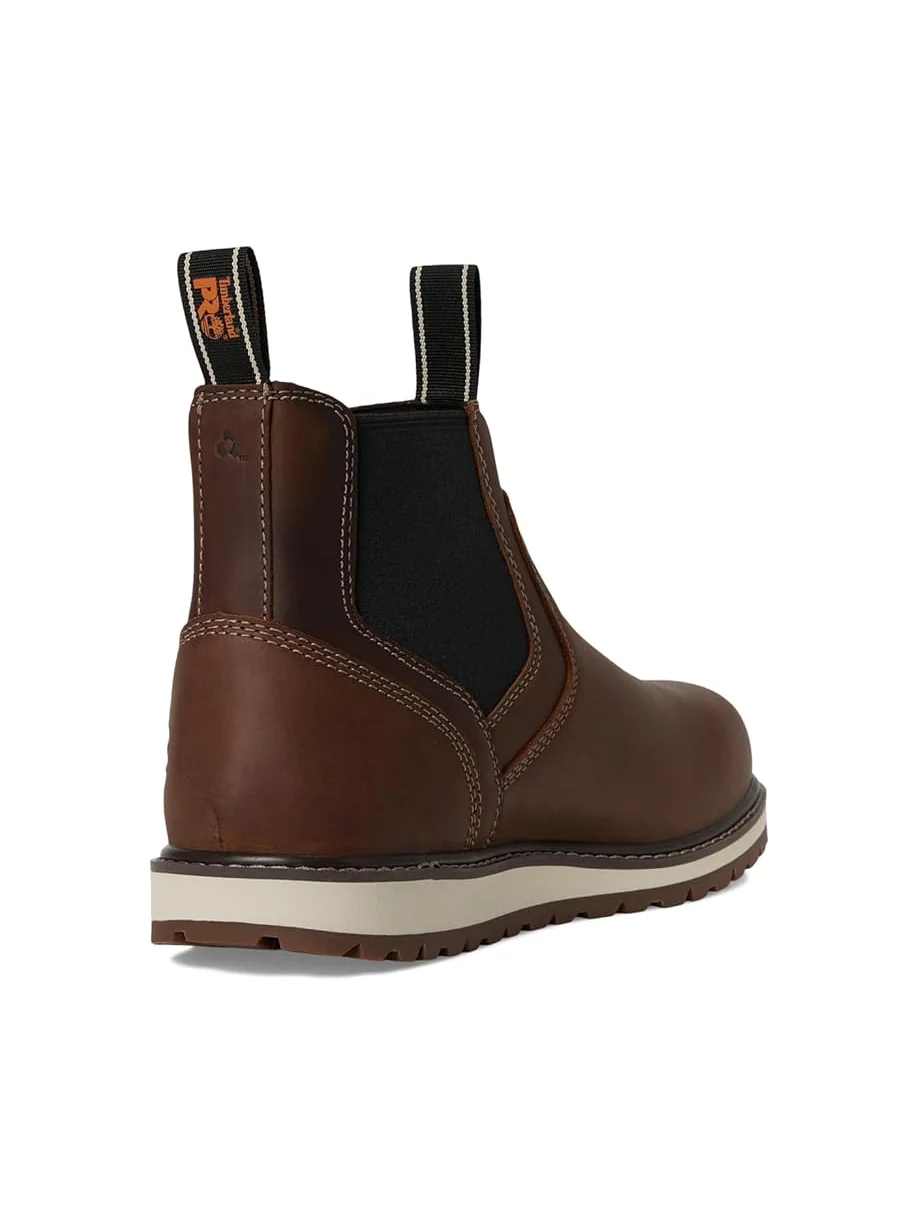 Ботинки челси Timberland PRO Irvine кожаные с контрастной строчкой — 5
