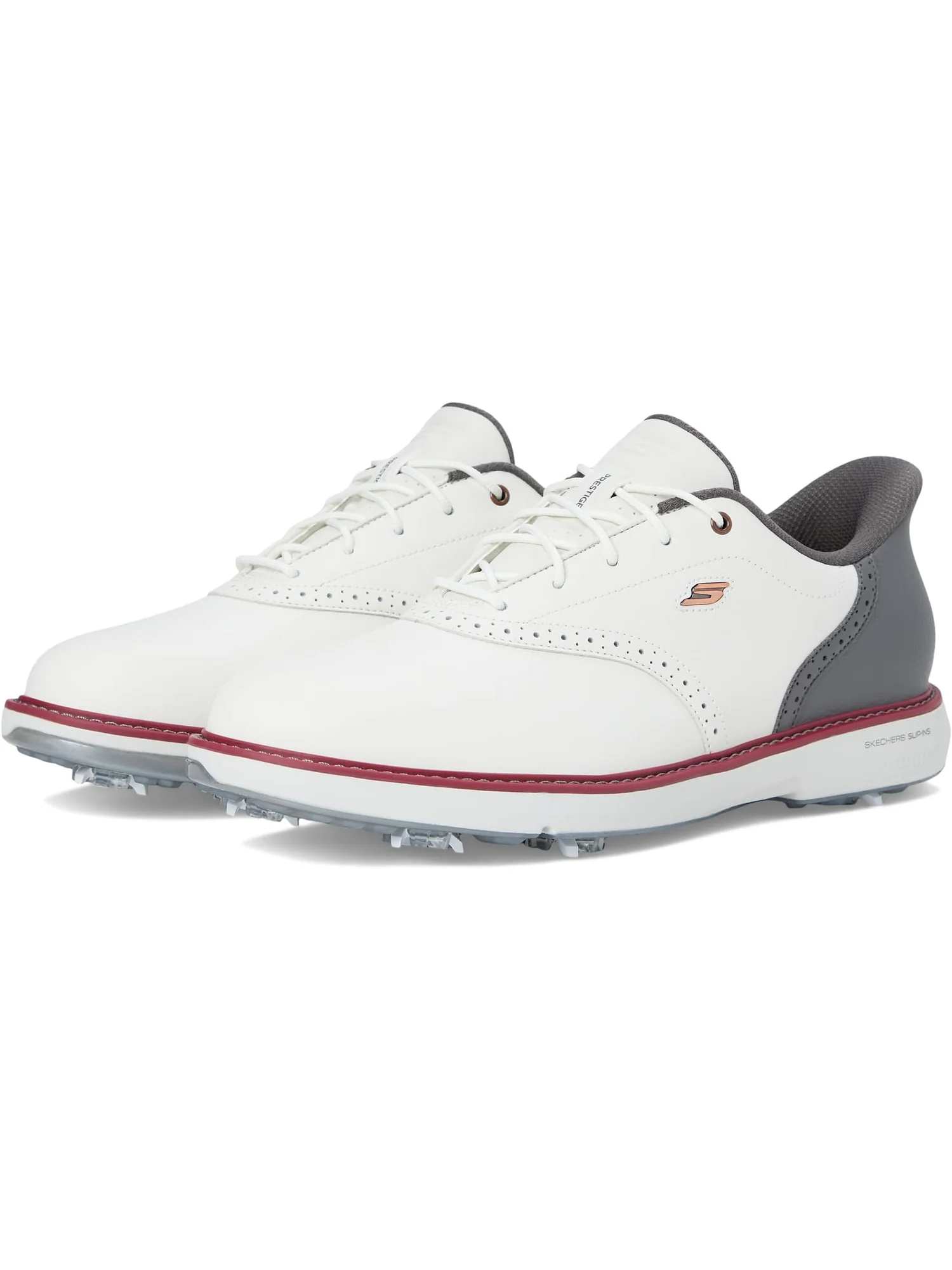 Кроссовки Skechers GO GOLF Prestige Slip-In ArchFit Spiked Golf Shoe — серый