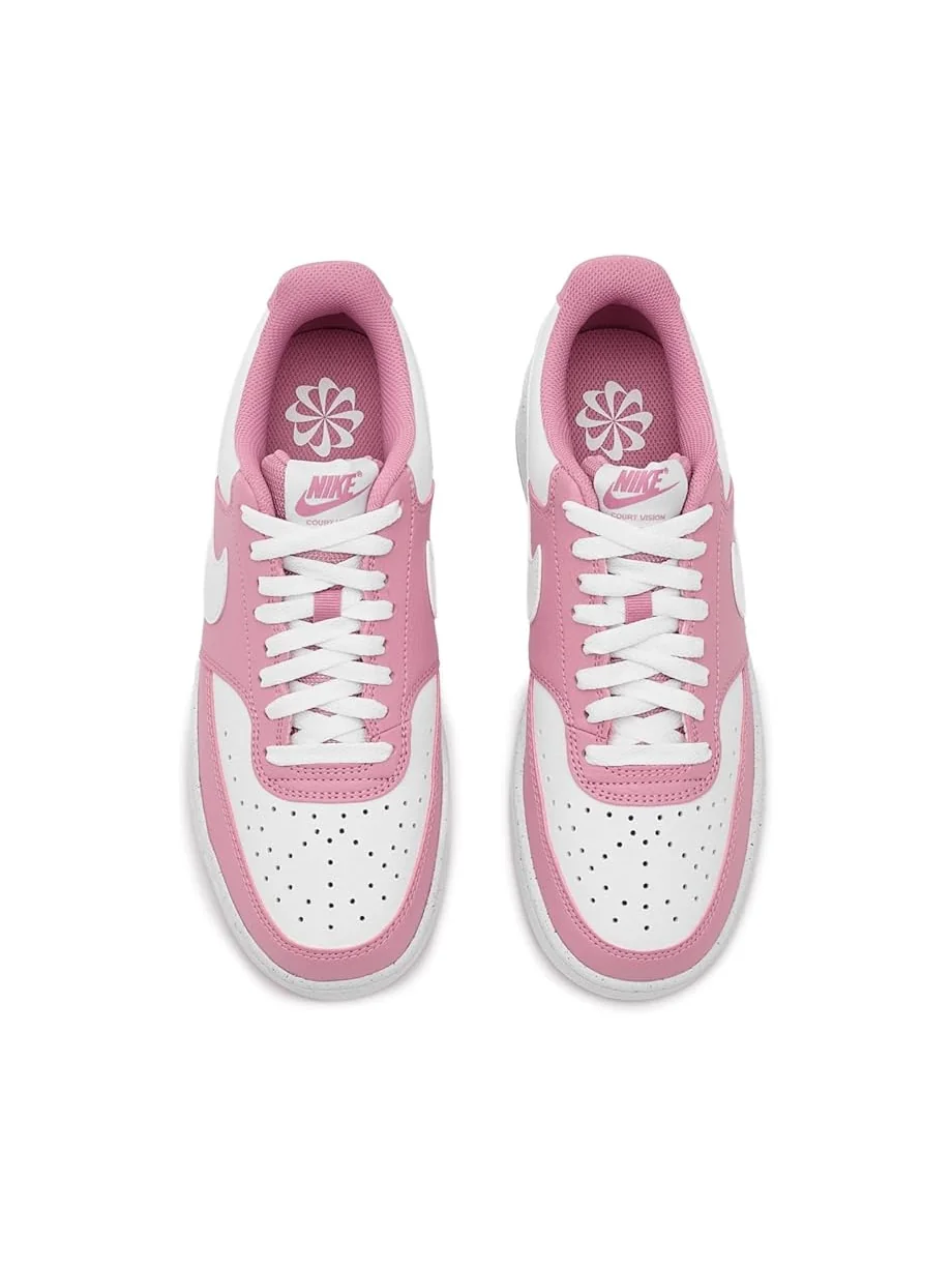 Женские кроссовки Nike Court Vision Low Next Nature — изображение 2 из 7, розовый/белый