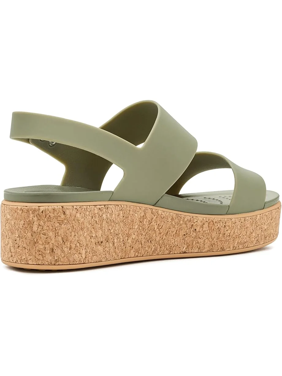 Женские босоножки Crocs Brooklyn Cork Low Wedge, Cargo — 3