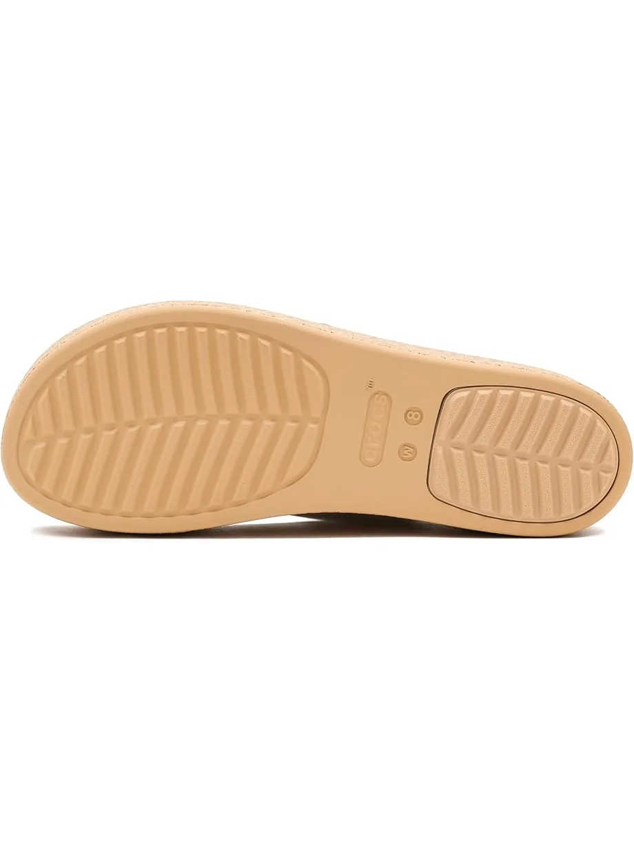 Женские босоножки Crocs Brooklyn Cork Low Wedge, Cargo — 5