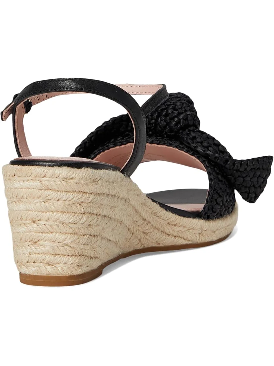 Туфли Kate Spade New York Leandra Raffia Espadrille Wedge Sandal — изображение 3 из 7, черный