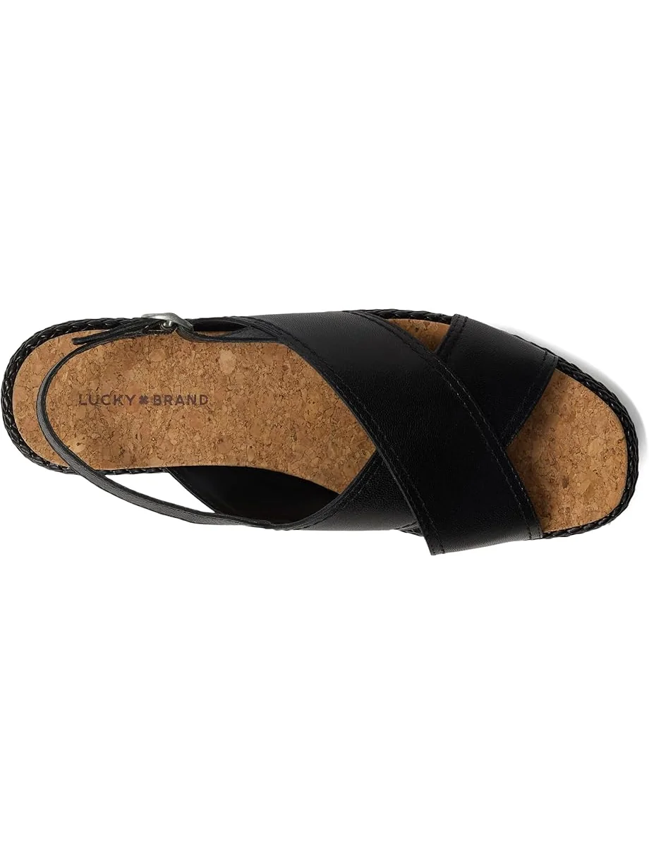 Туфли Lucky Brand Pebina Cross Band Wedge Sandals — 2