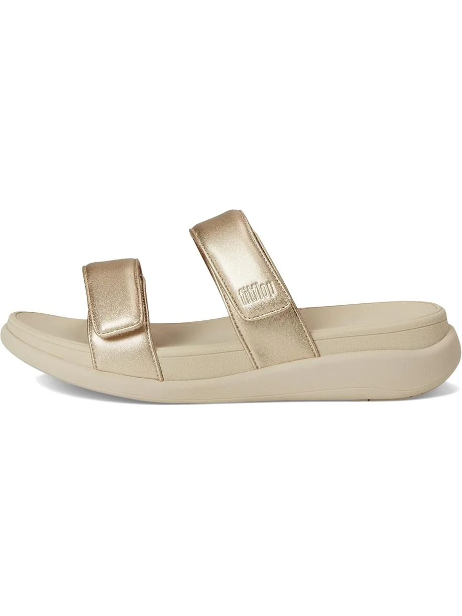 Сандалии FitFlop F-Mode Go Adjustable Flatform 2-Bar Slides, цвет Platino 2 — 4