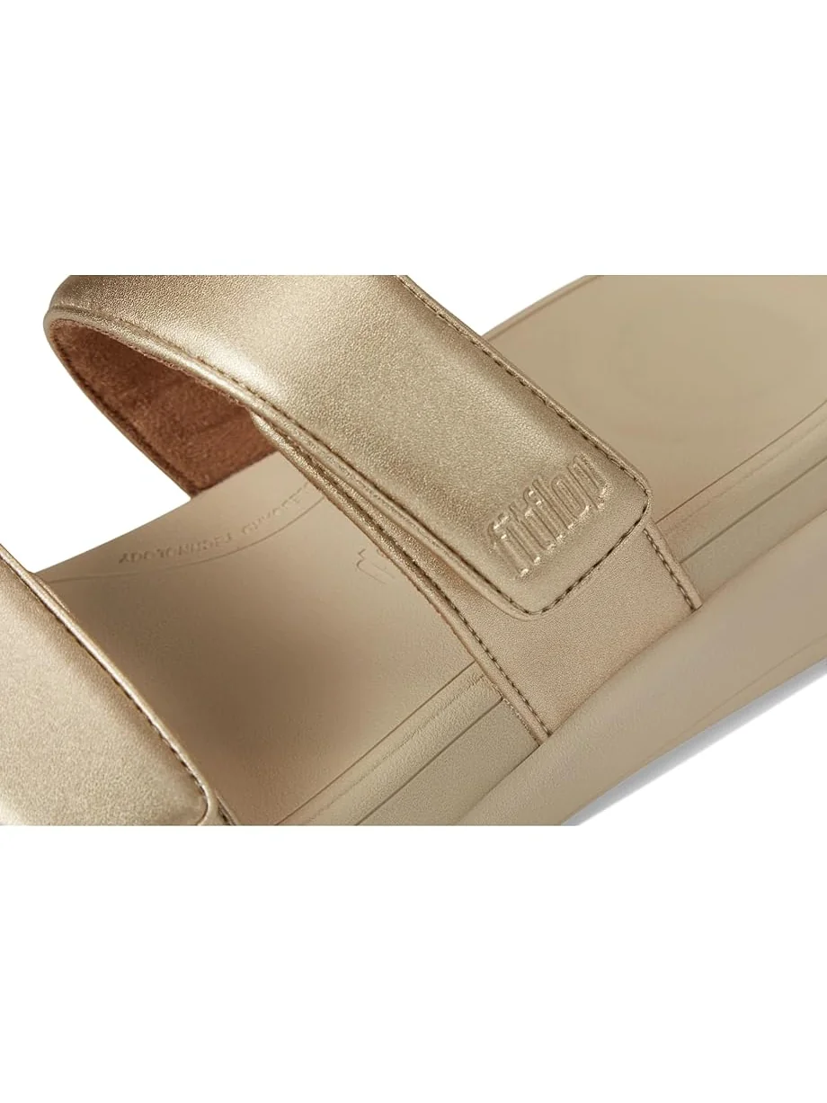 Сандалии FitFlop F-Mode Go Adjustable Flatform 2-Bar Slides, цвет Platino 2 — 6