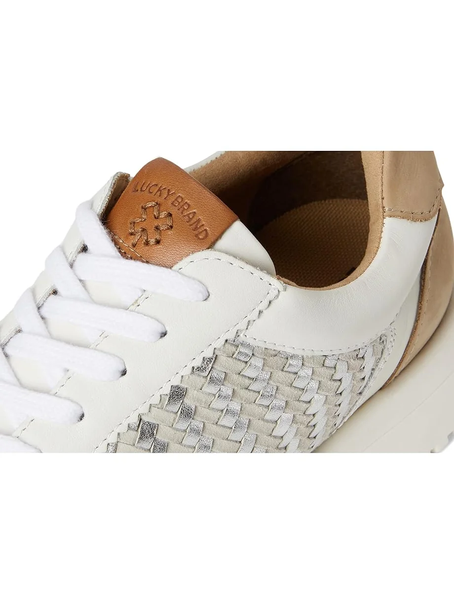 Кроссовки Lucky Brand Deva Woven Leather Sneaker — 6
