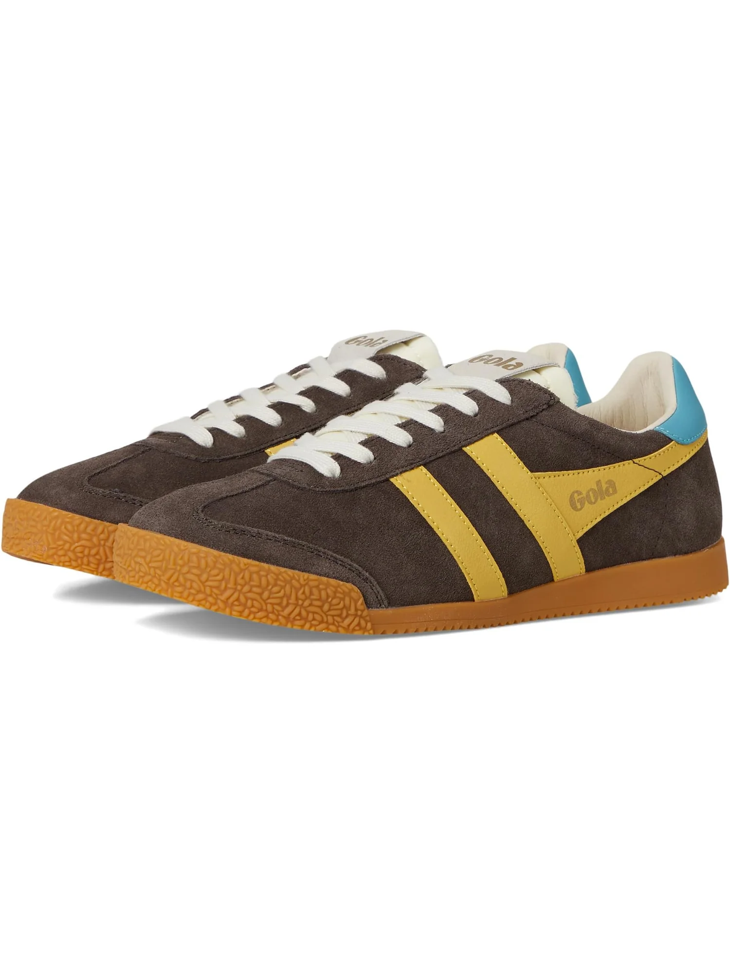 Кроссовки Gola Women's Elan, Mocha/Pollen/Ocean — 1