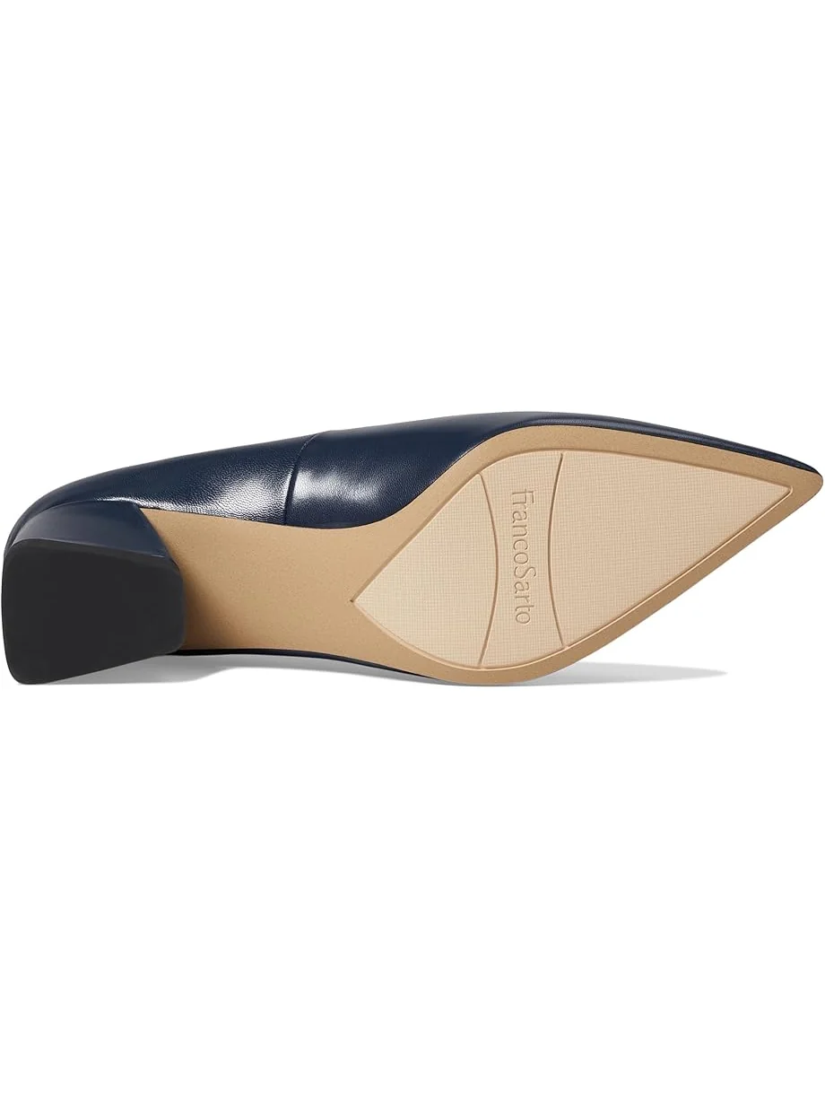 Туфли Franco Sarto Racer Pointed Toe Block Heel Pump — 3