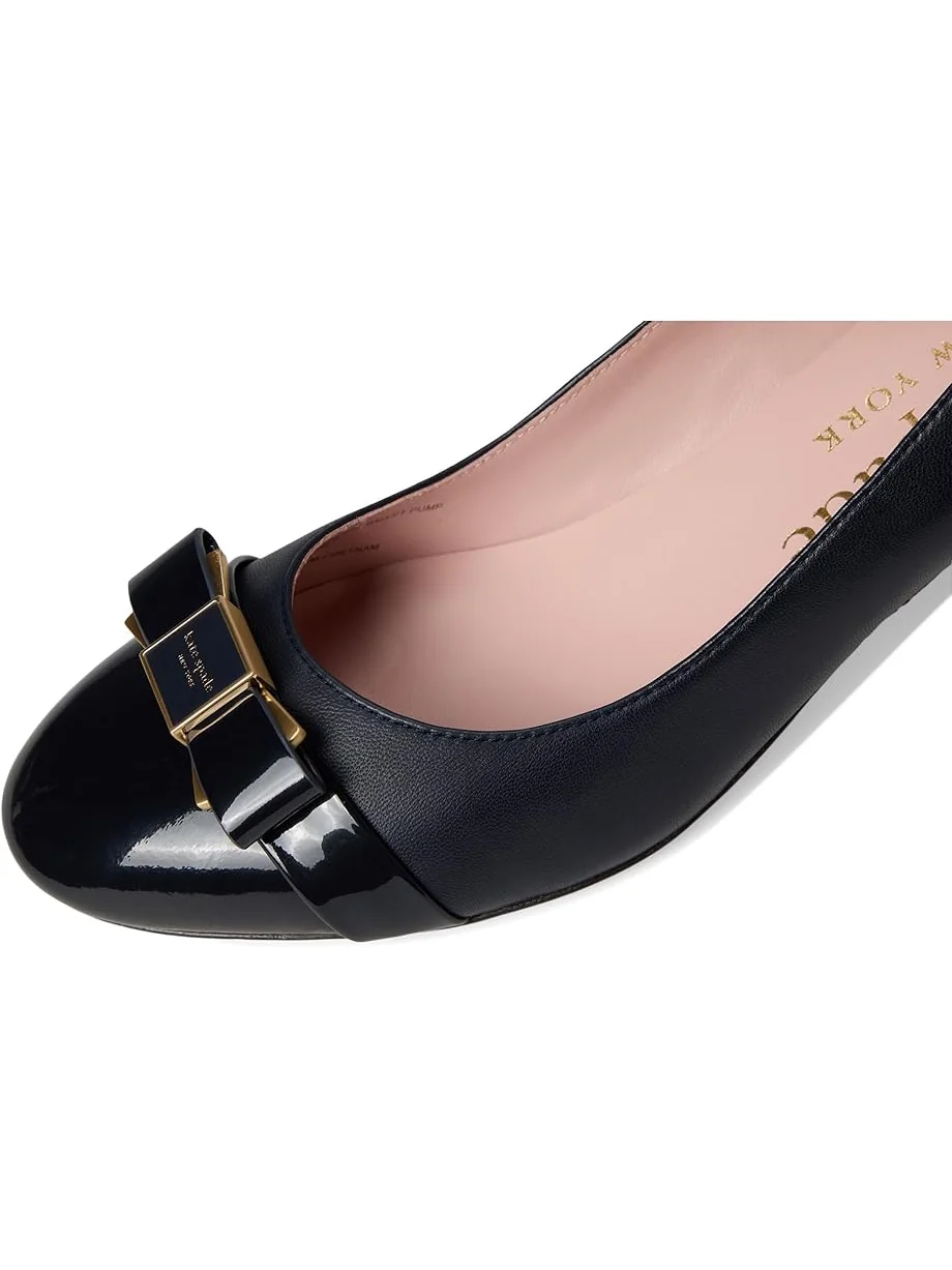 Туфли Kate Spade New York Bowdie Smooth Leather Ballet Pump — 6