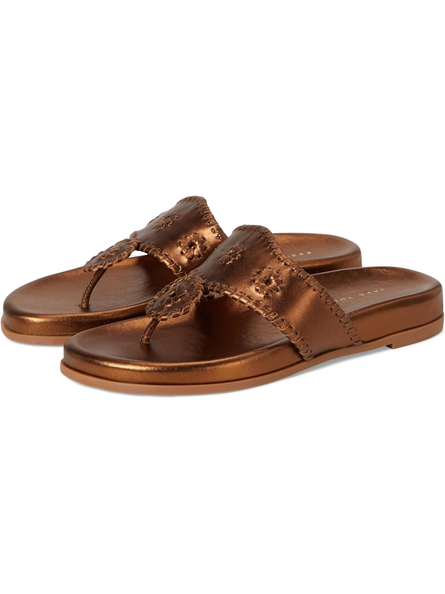 Женские спортивные сандалии Jacks - металлик наппа Jack Rogers — 1