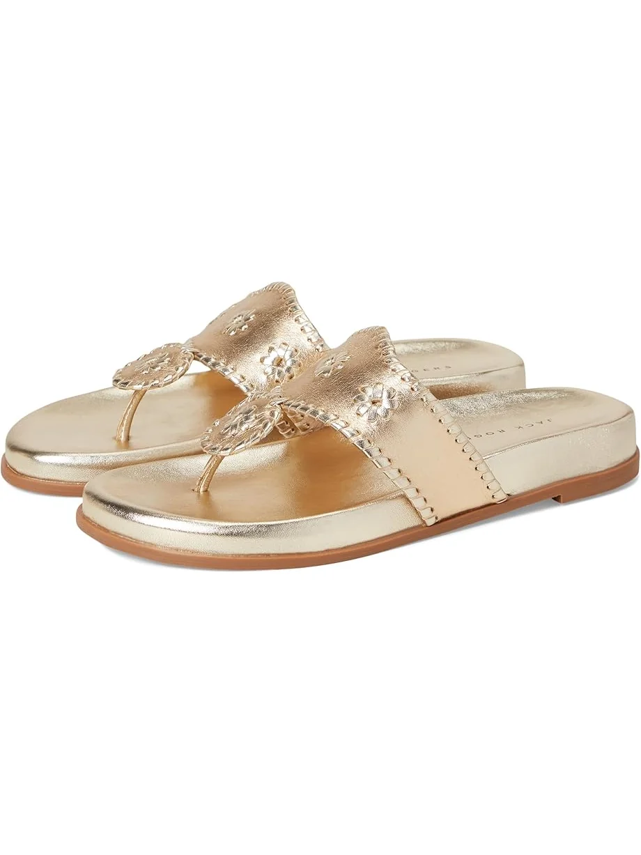Сандалии Jack Rogers Jacks Sport Sandal - Metallic Nappa — серебристый