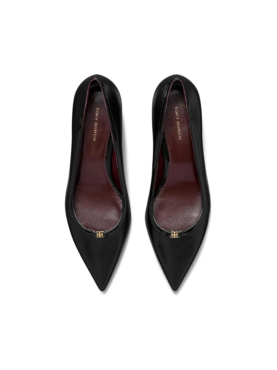 Туфли Tory Burch Double T Buckle Kitten Heel Pumps 45MM — 2