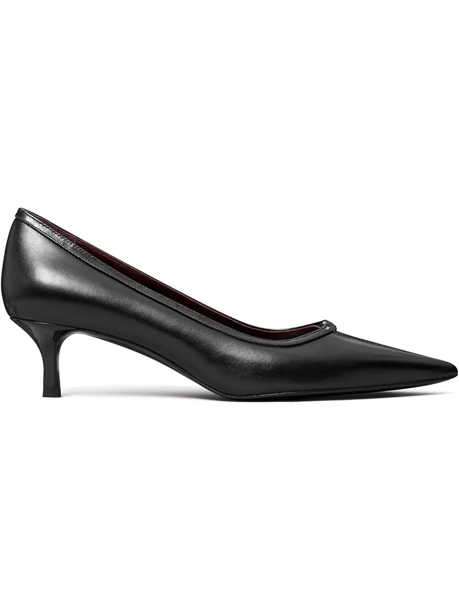 Туфли Tory Burch Double T Buckle Kitten Heel Pumps 45MM — 3