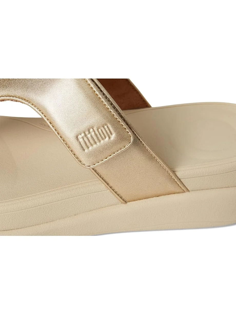 Сандалии FitFlop F-Mode Go Adjustable Flatform Toe-Post Sandals — 6